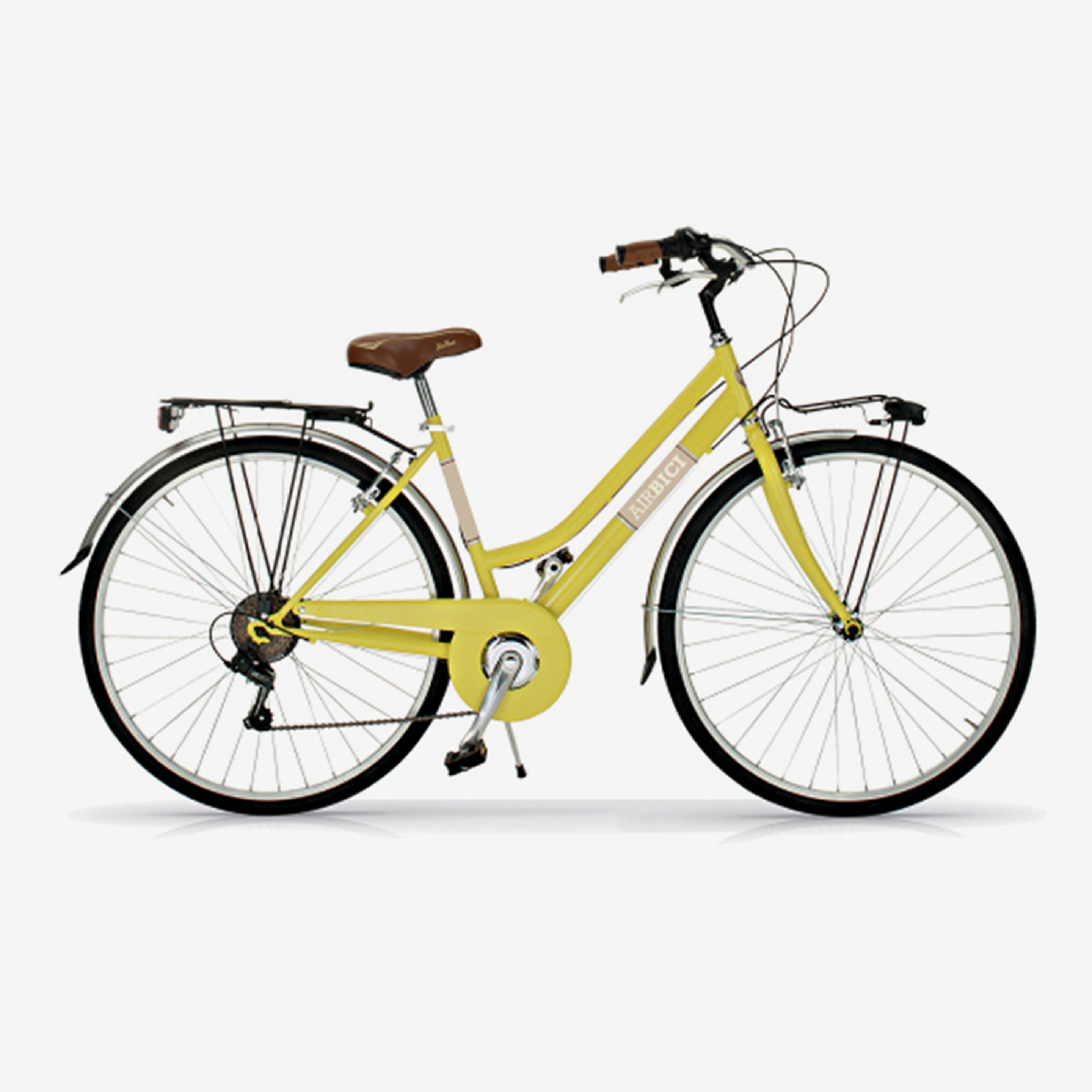 Bicicleta De Ciudad Airbici 605 Allure - amarillo - 