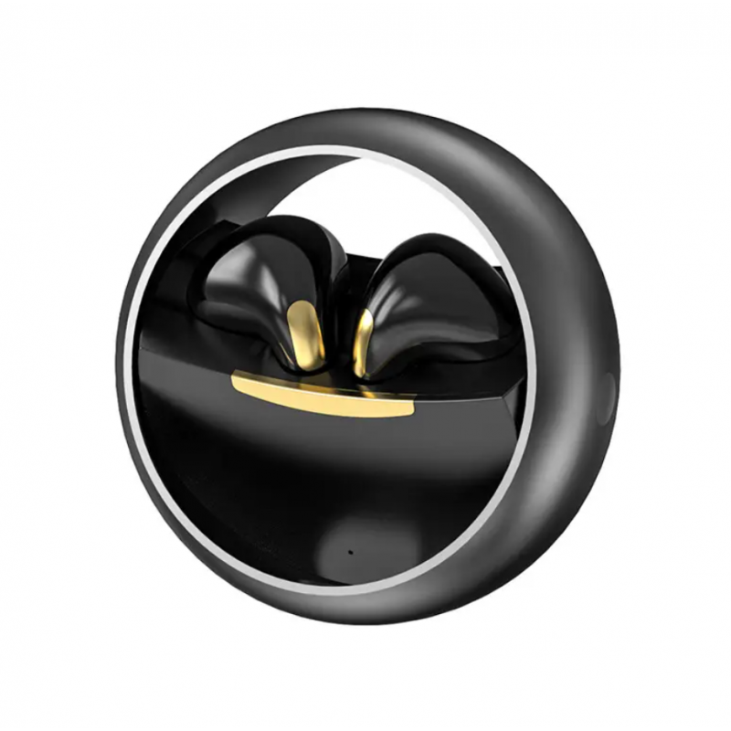 Auriculares Sem Fios Bluetooth Smartek, Design Metálico Giratório, Para Música E Jogos Preto - Preto | Sport Zone MKP
