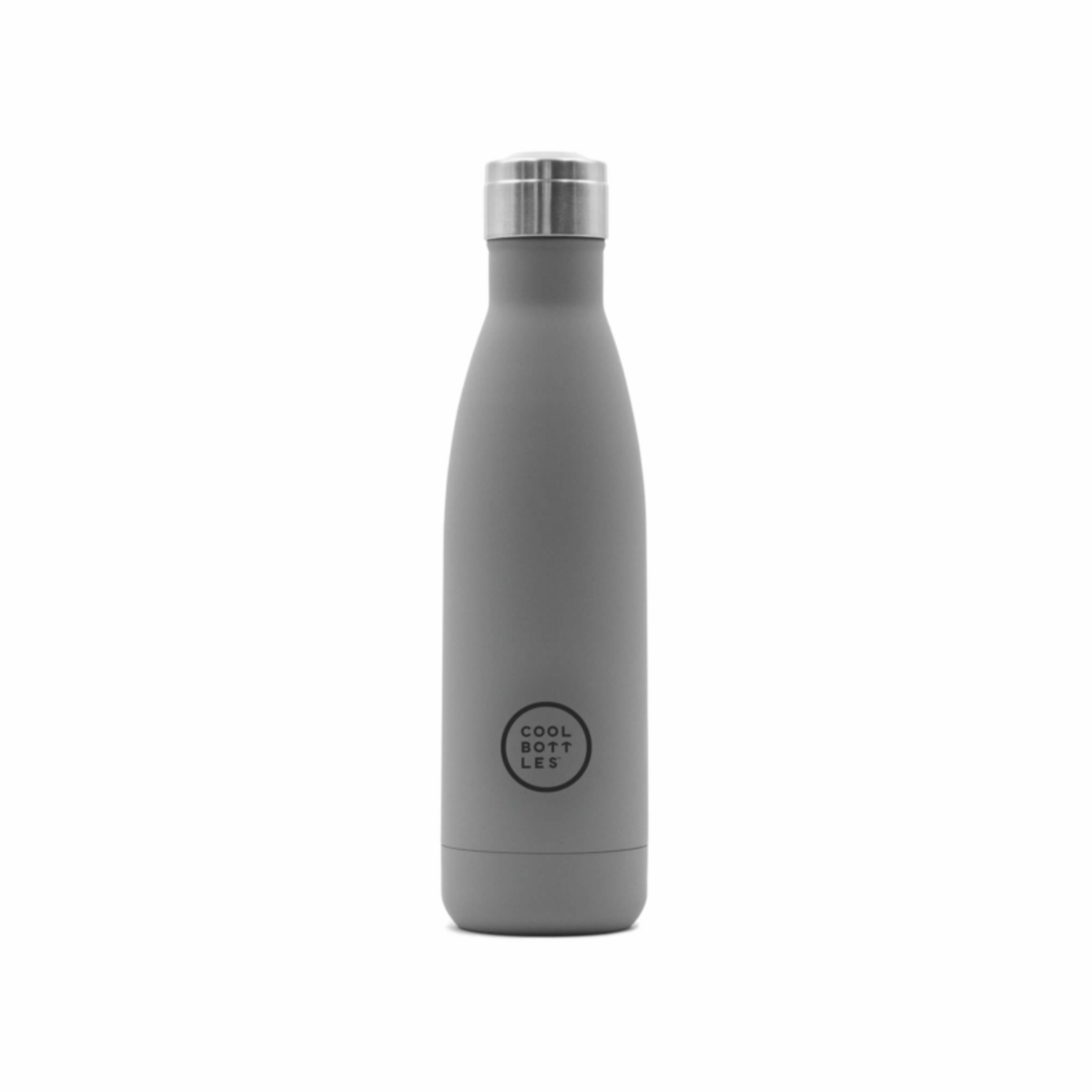Garrafa Térmica De Aço Inoxidável - Pastel Grey - Cool Bottles - 500ml