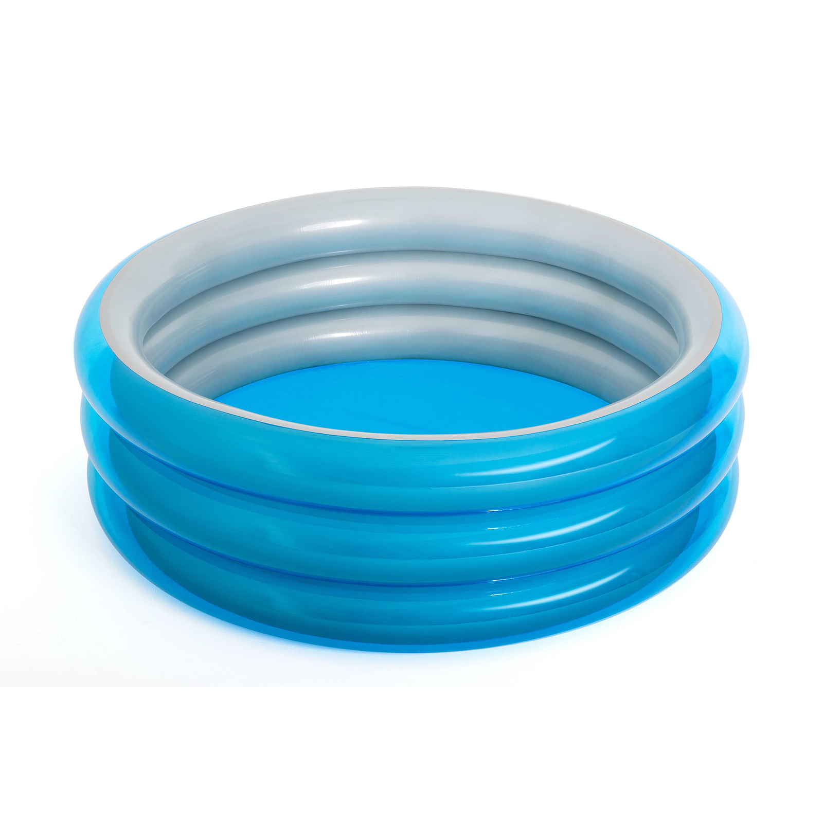 Piscina Hinchable Autoportante Infantil Bestway 170×53 Cm Diseño Big Metallic 3-ring Pool - azul - 