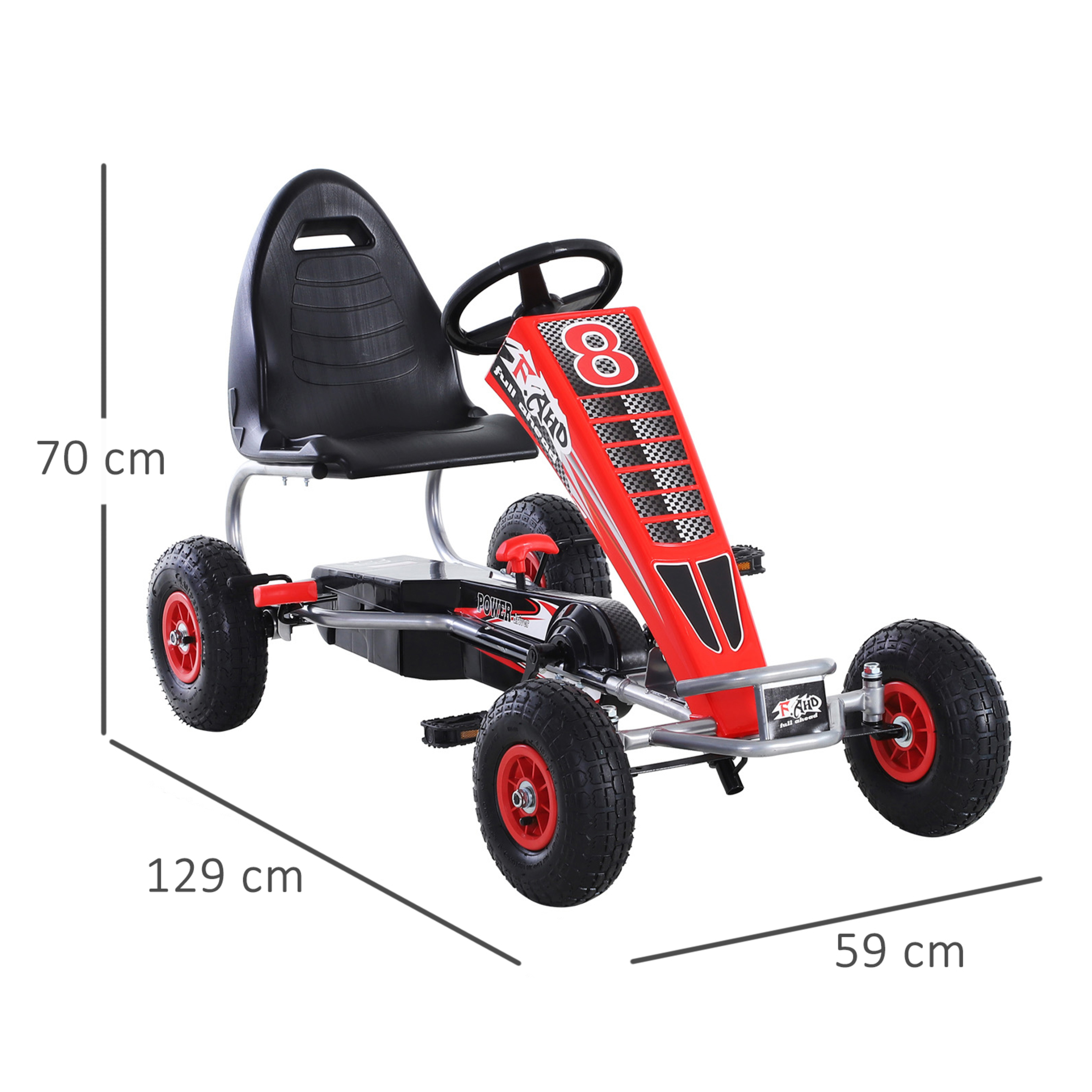 Kart Com Pedais Homcom 341-032