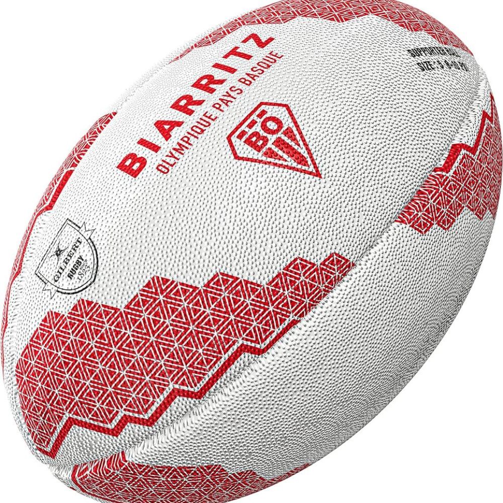 Balón De Rugby Gilbert Biarritz Supporter - blanco - 