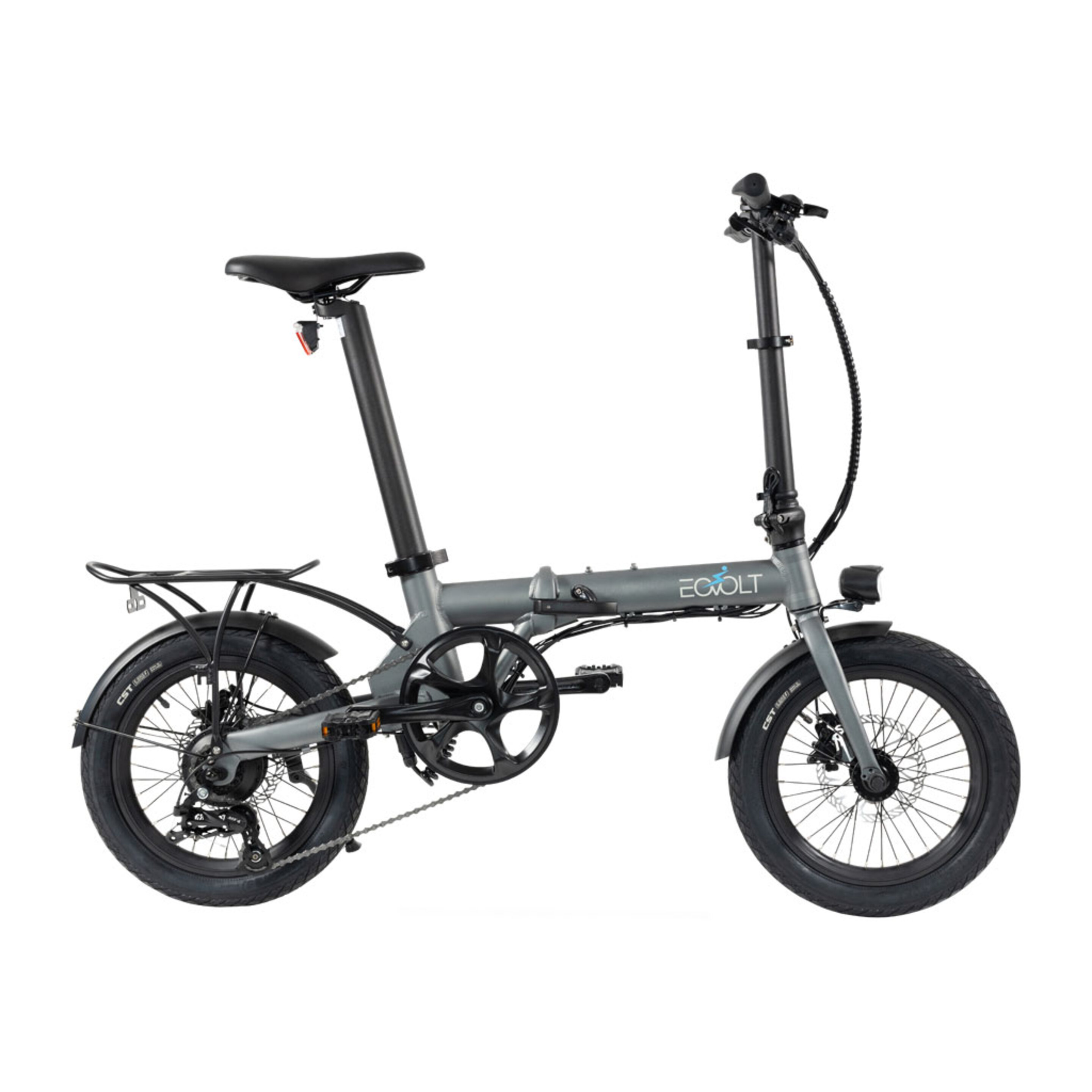 Bicicleta Elétrica City 4 Speed Eovol Vital Gym - Cinzento - Bicicleta Dobrável | Sport Zone MKP