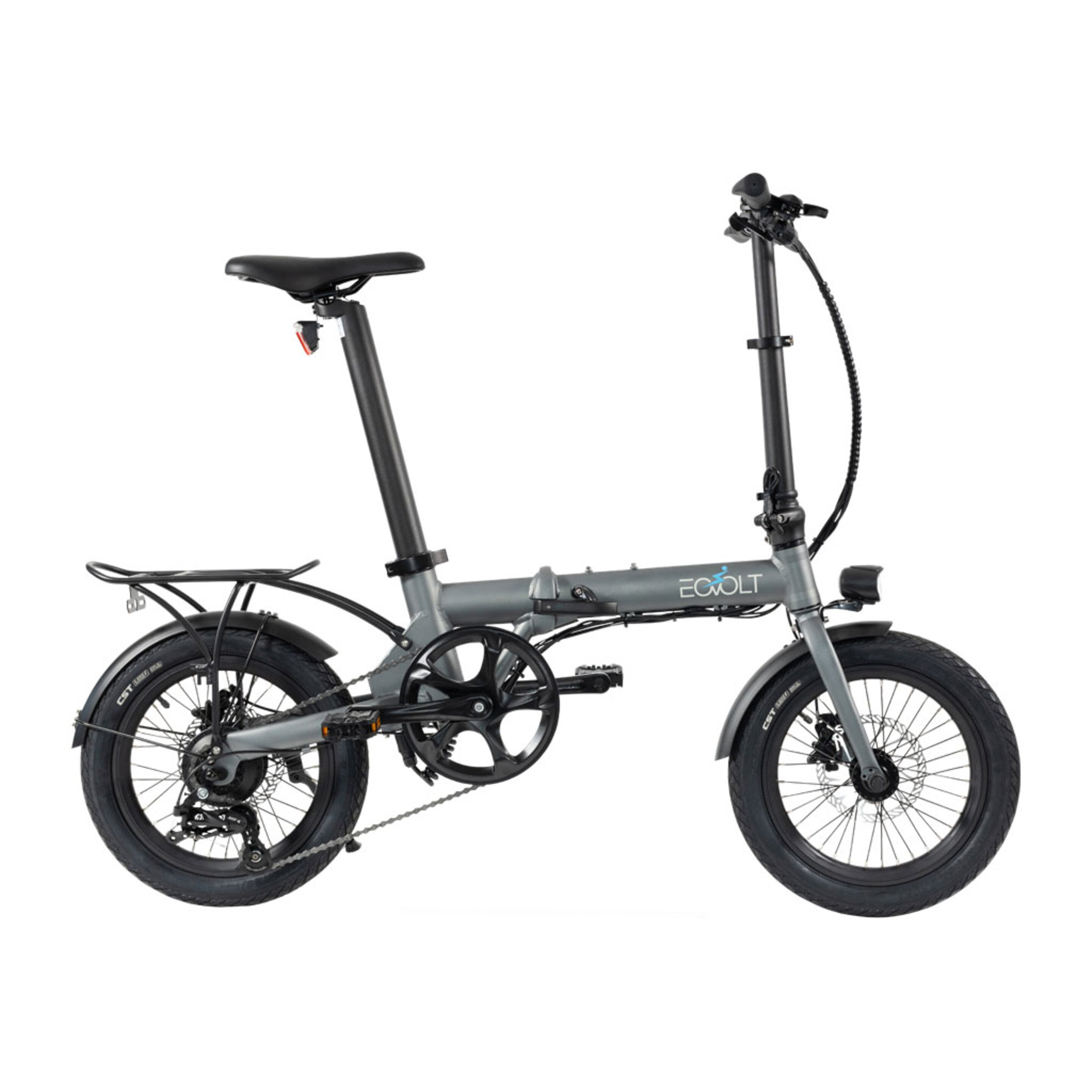 Bicicleta City 4 Speed Eovol Plegable Gris