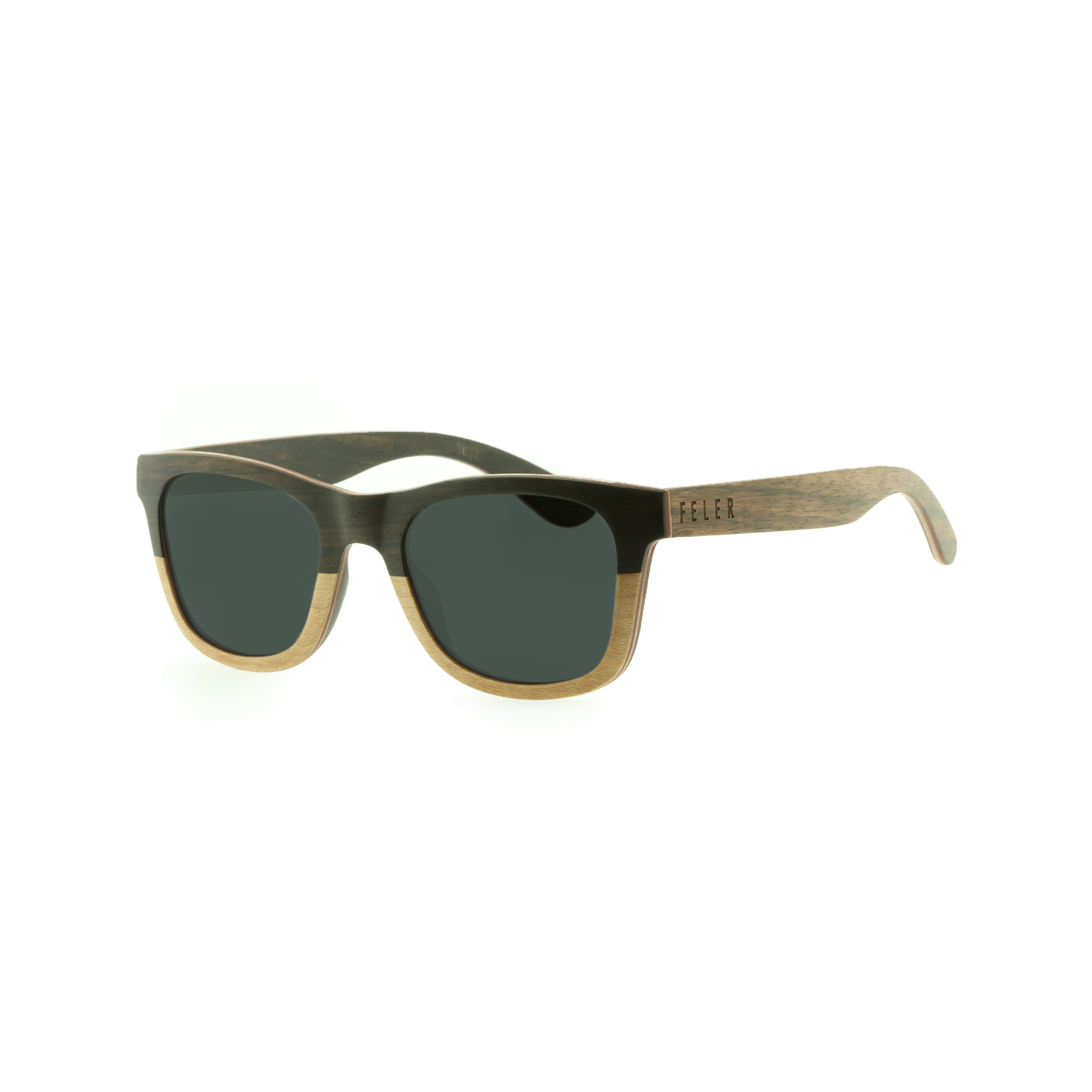 Gafas De Sol Feler | Regular Full Wood - Verde - Cuadrada  MKP
