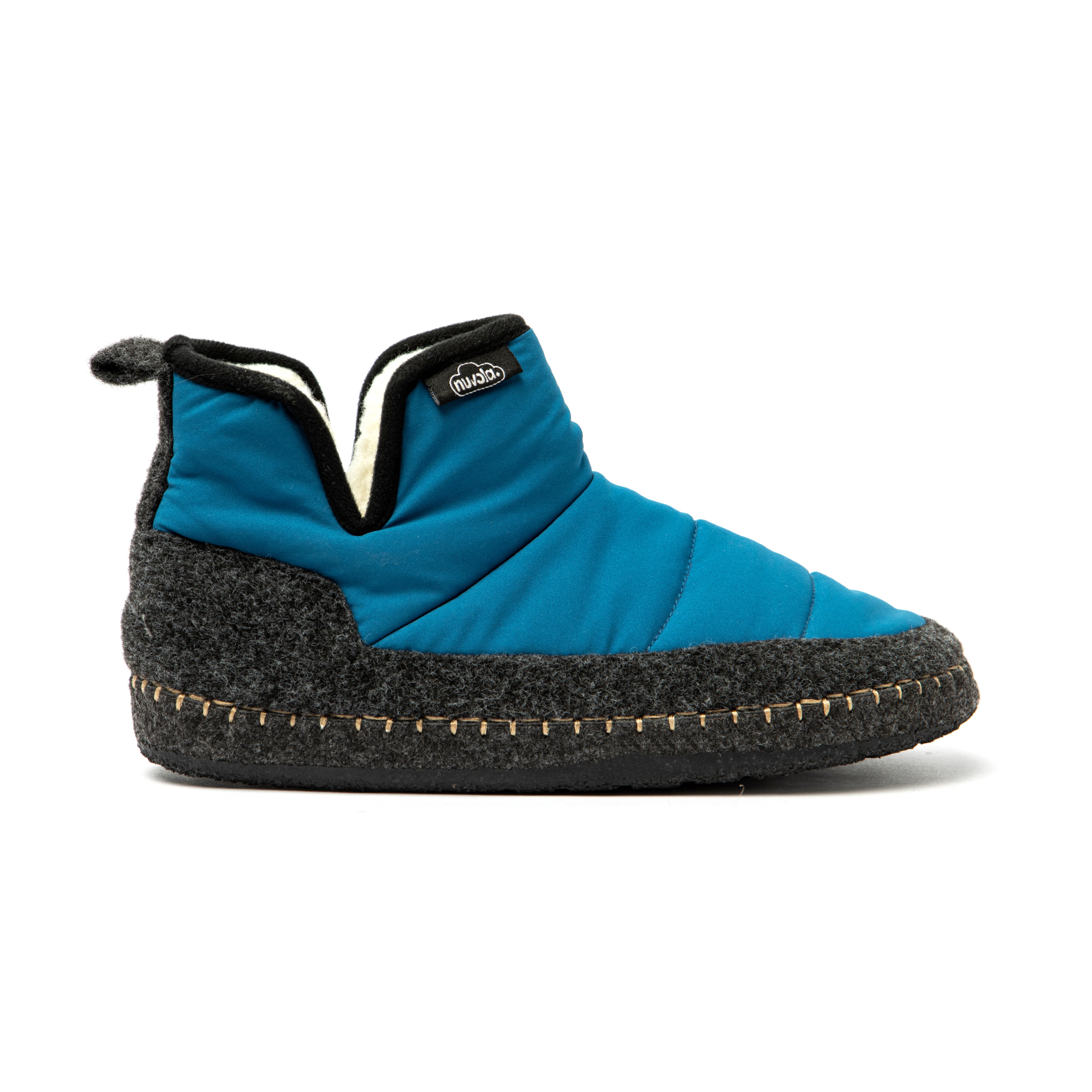 Zapatillas Tipo Bota De Casa / Camping Nuvola New Wool - azul - 