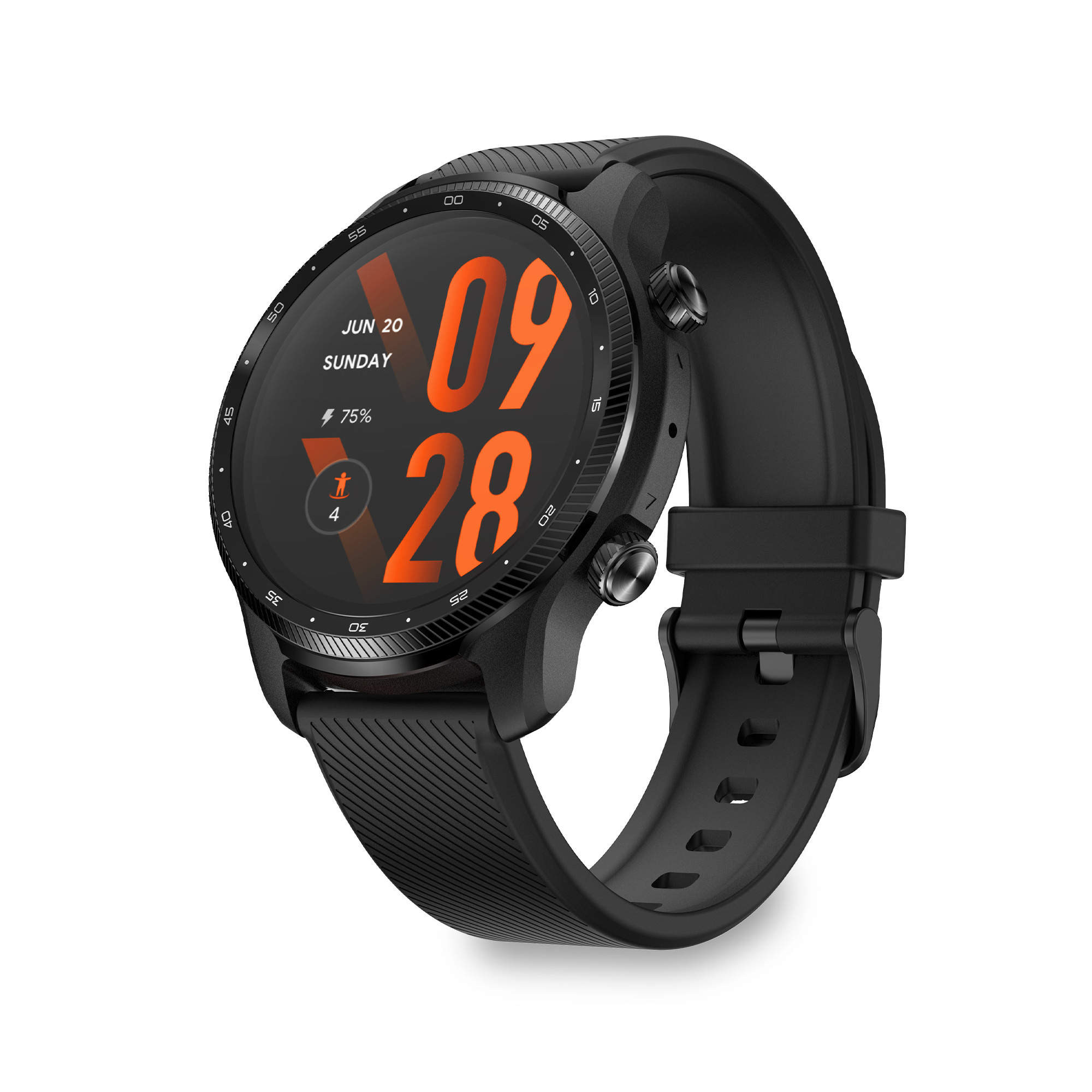 Smartwatch Mobvoi Ticwatch Pro 3 Ultra Con Gps Autonomía Hasta 45 Días Y Sumergible - negro - 