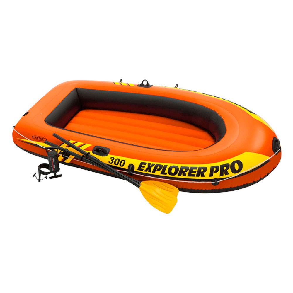 Barco Insuflável Explorer Pro300 Remos + Bomba 244x117x36 Cm