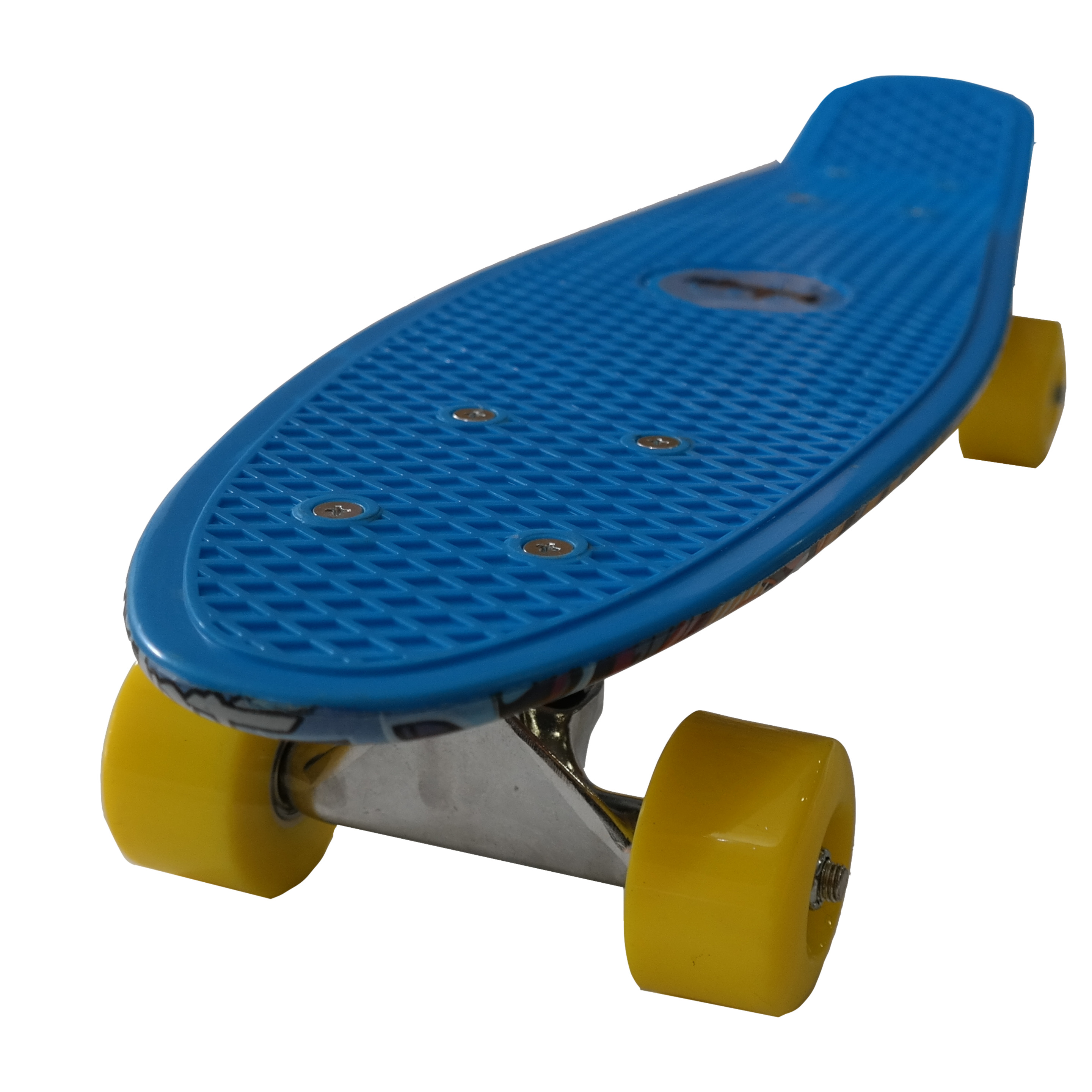 Tabla Skate Bollinger Penny Board Con Graficos Azul