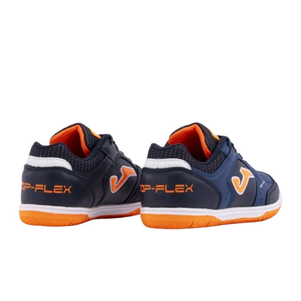Sapatilhas De Futsal Criança Joma Top Flex Jr 2433. Azul Marinho-laranja
