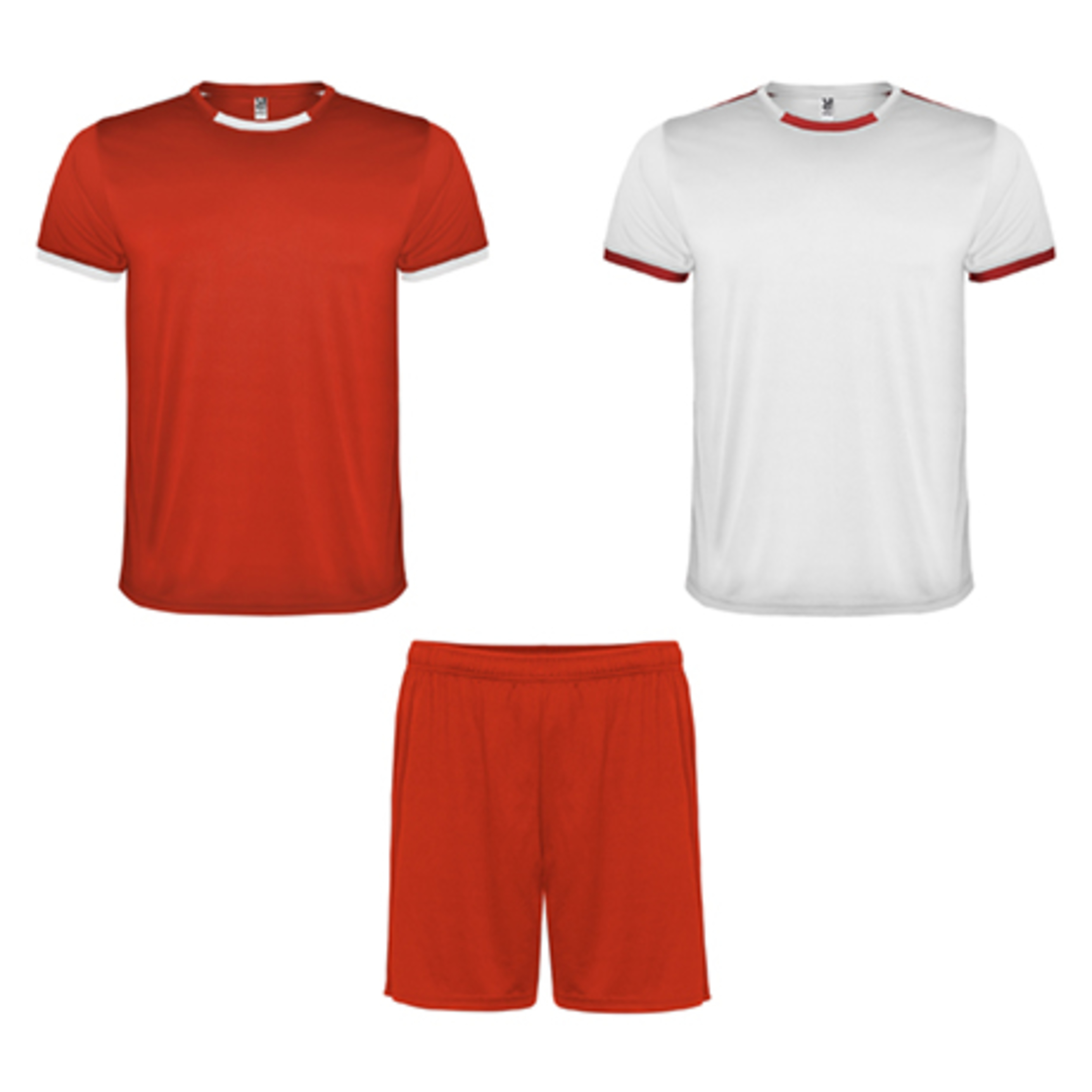 Conjunto Racing De 2 Camisetas Y 1 Pantalón - rojo - 