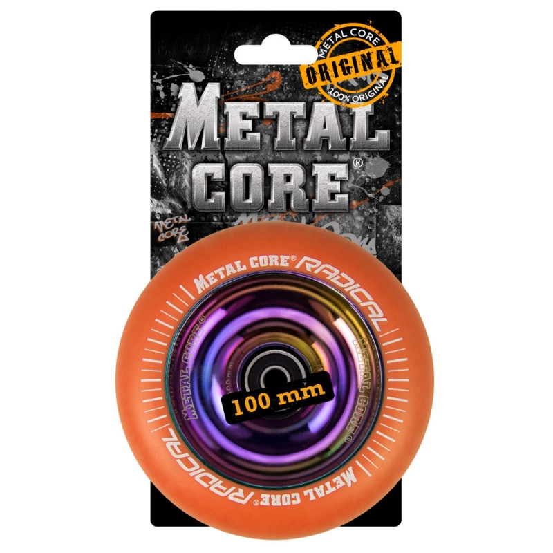 Ruedas Metal Core Radical Nucleo Rainbow Ref. Ror100rw - Pieza De Recambio Patinete  MKP