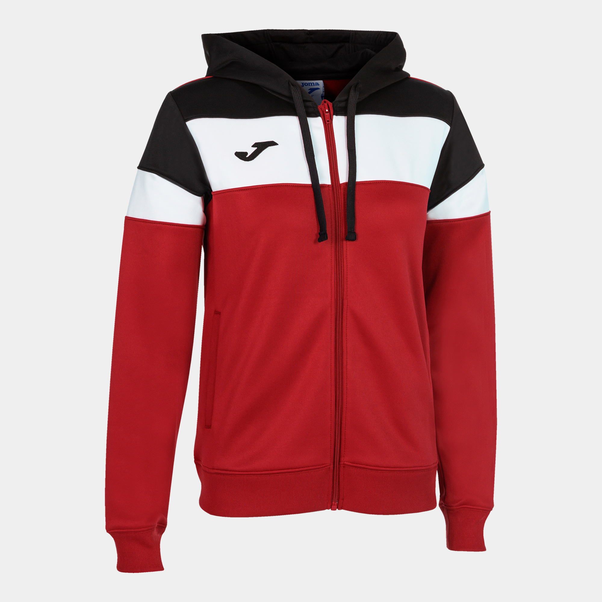 Casaco Com Capuz Joma Crew Iv Vermelho Preto Branco