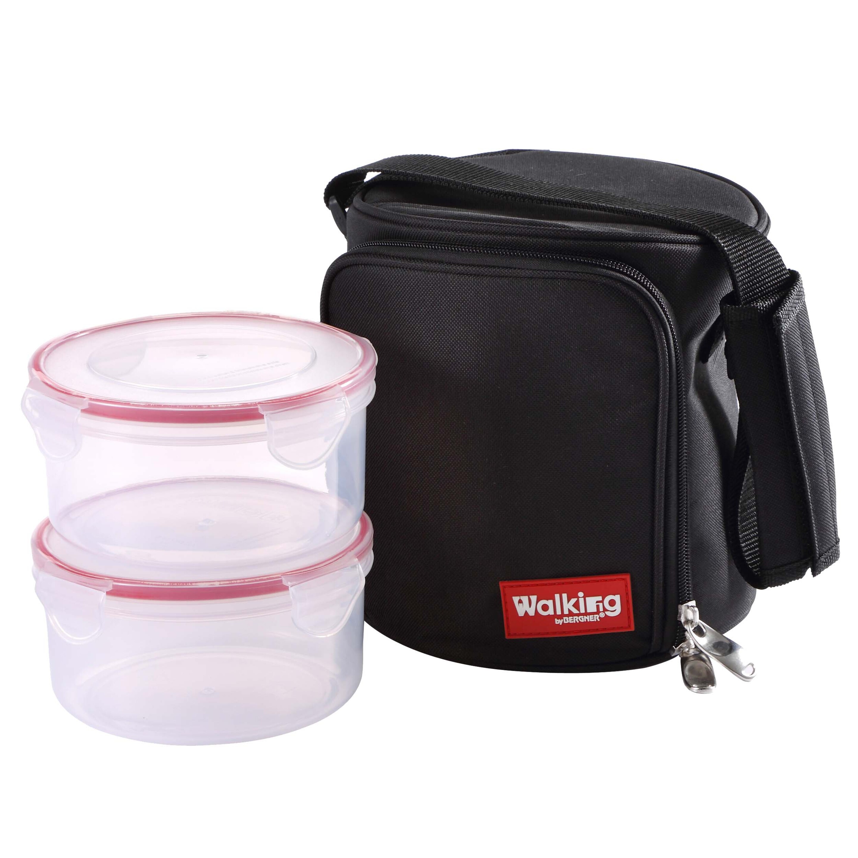 Set Bolsa Almuerzo Y 2 Tappers Herméticos Bergner