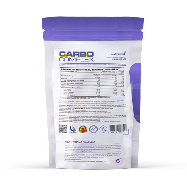 Carbo Complex - 1kg De Mm Supplements Sabor Limon