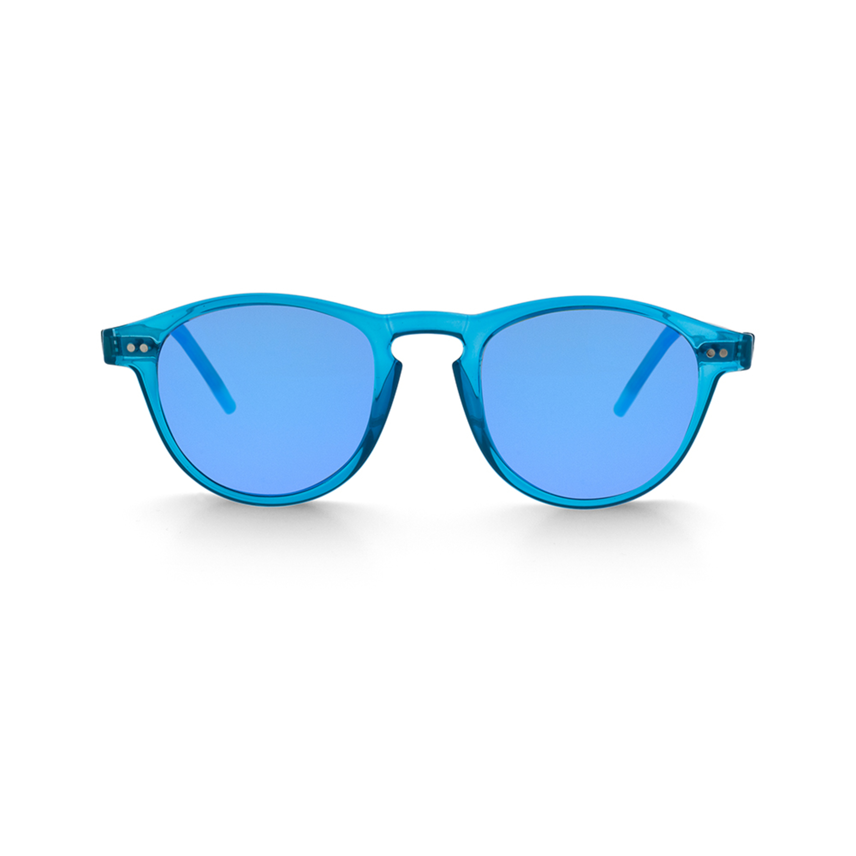 Gafas De Sol Aspem Crowley - Azul Turquesa - Redonda  MKP