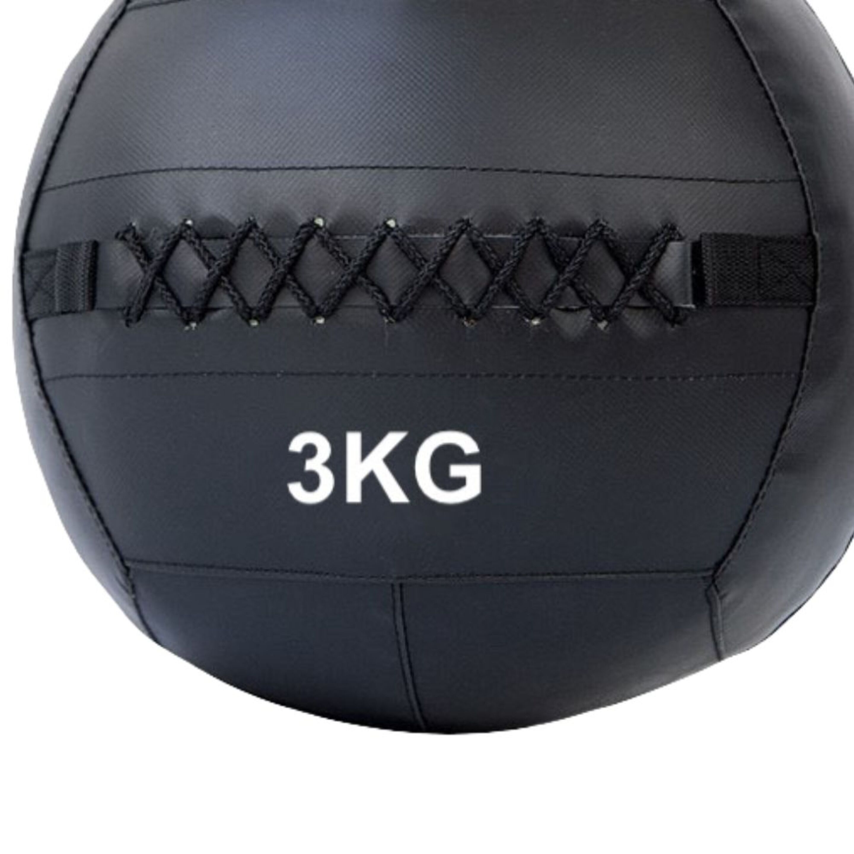 Wall Ball Doble Costura 3kg - Negro - Wall Ball Doble Costura 3kg  MKP