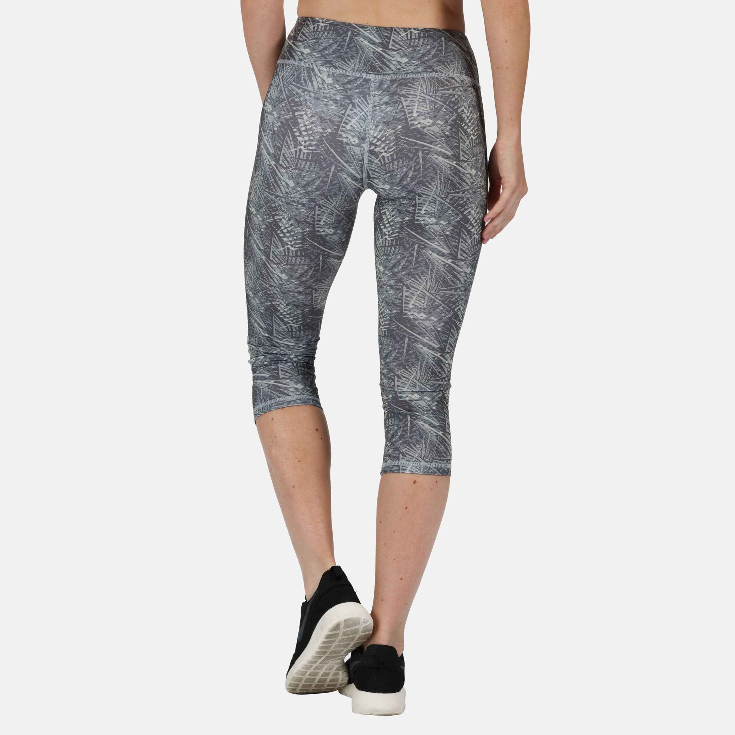 Mulheres/ladies Pincha 3/4 Leggings Regatta (Impressão Rock Grey)