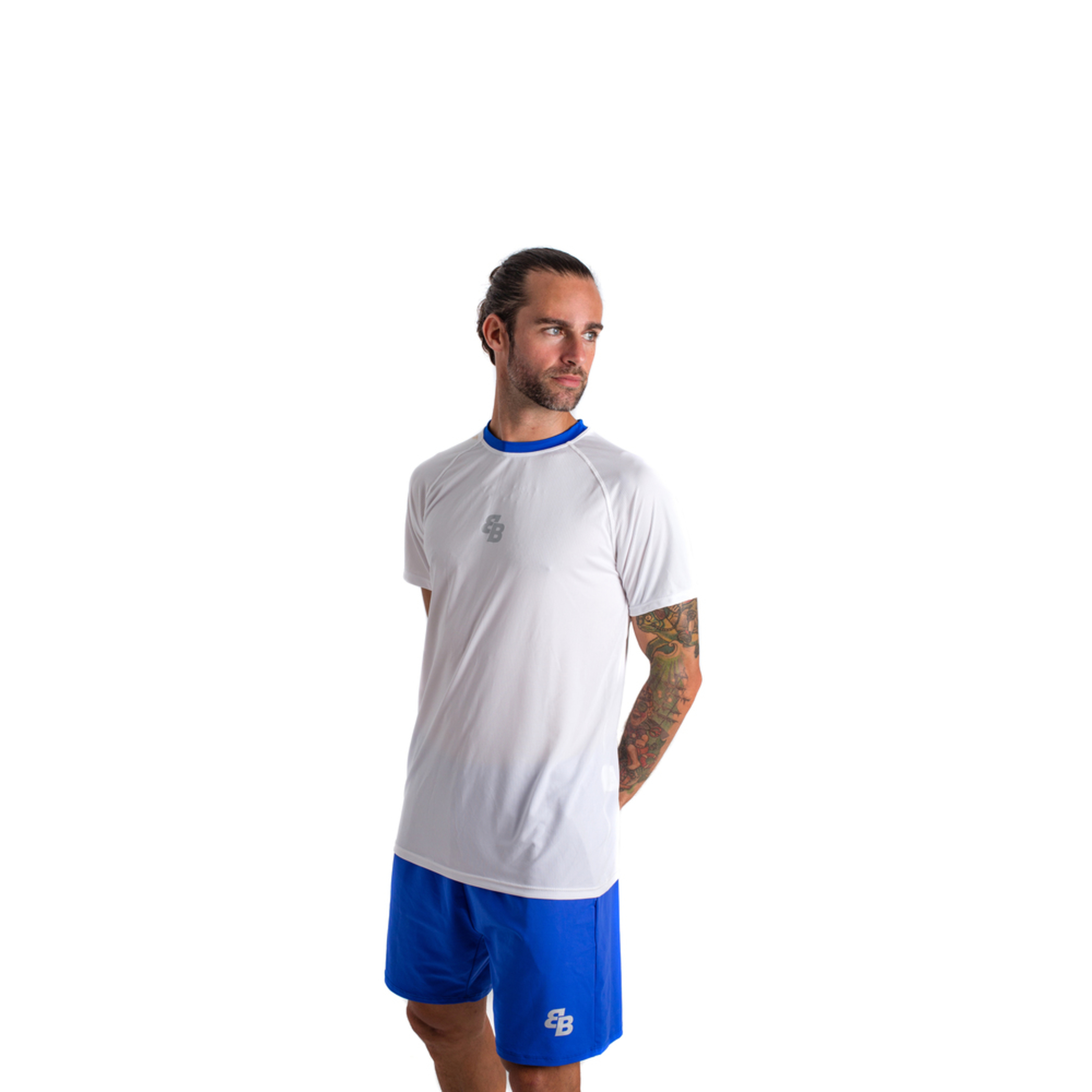 Camiseta De Pádel Y Tenis Bb By Belénberbel Marx - Blanco/Azul - Ropa Deportiva Hombre  MKP
