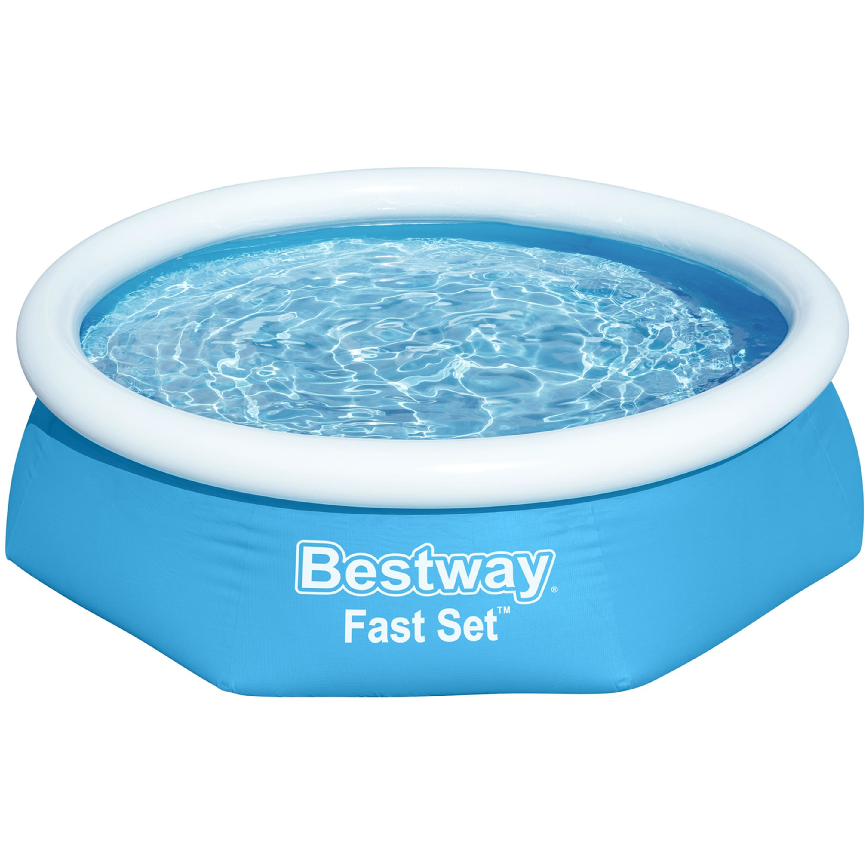 Set Piscina Bestway Fast Con Bomba De Filtro 244 X 61cm - azul - 