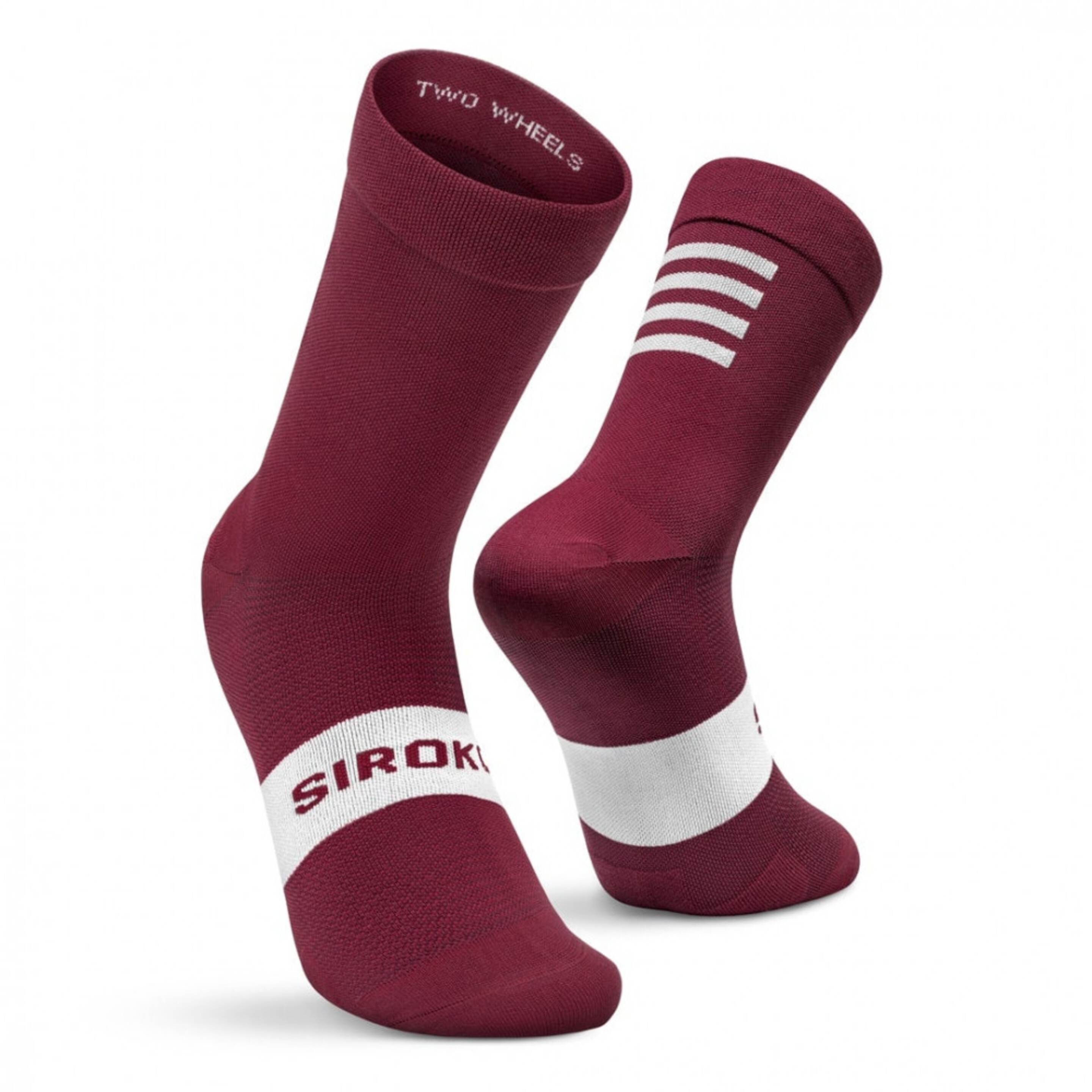 Calcetines Para Ciclismo Siroko S1 Maroon Volata - rojo - 