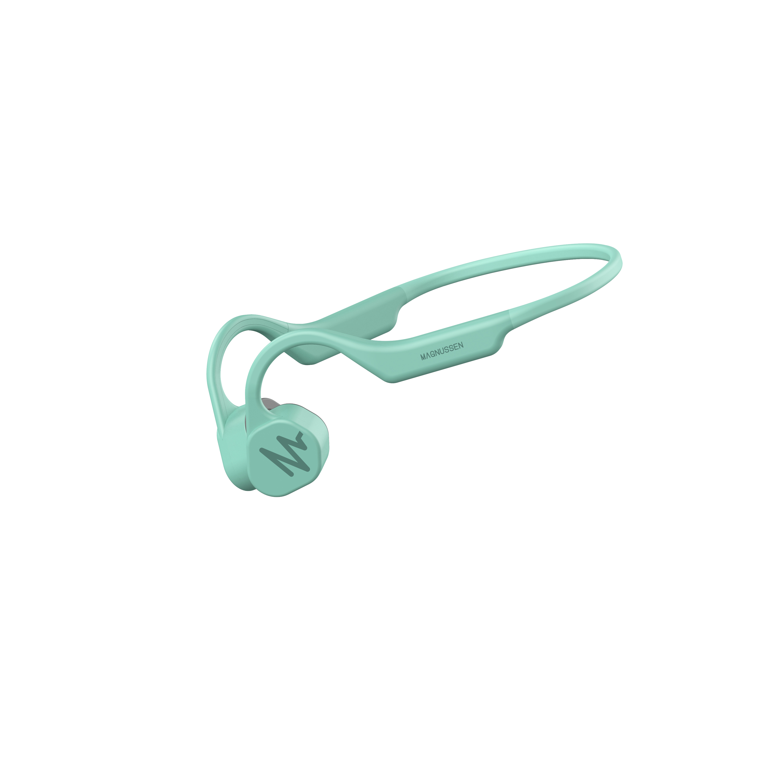 Auriculares Bluetooth De Condução óssea Magnusen F3 - azul-verde - 
