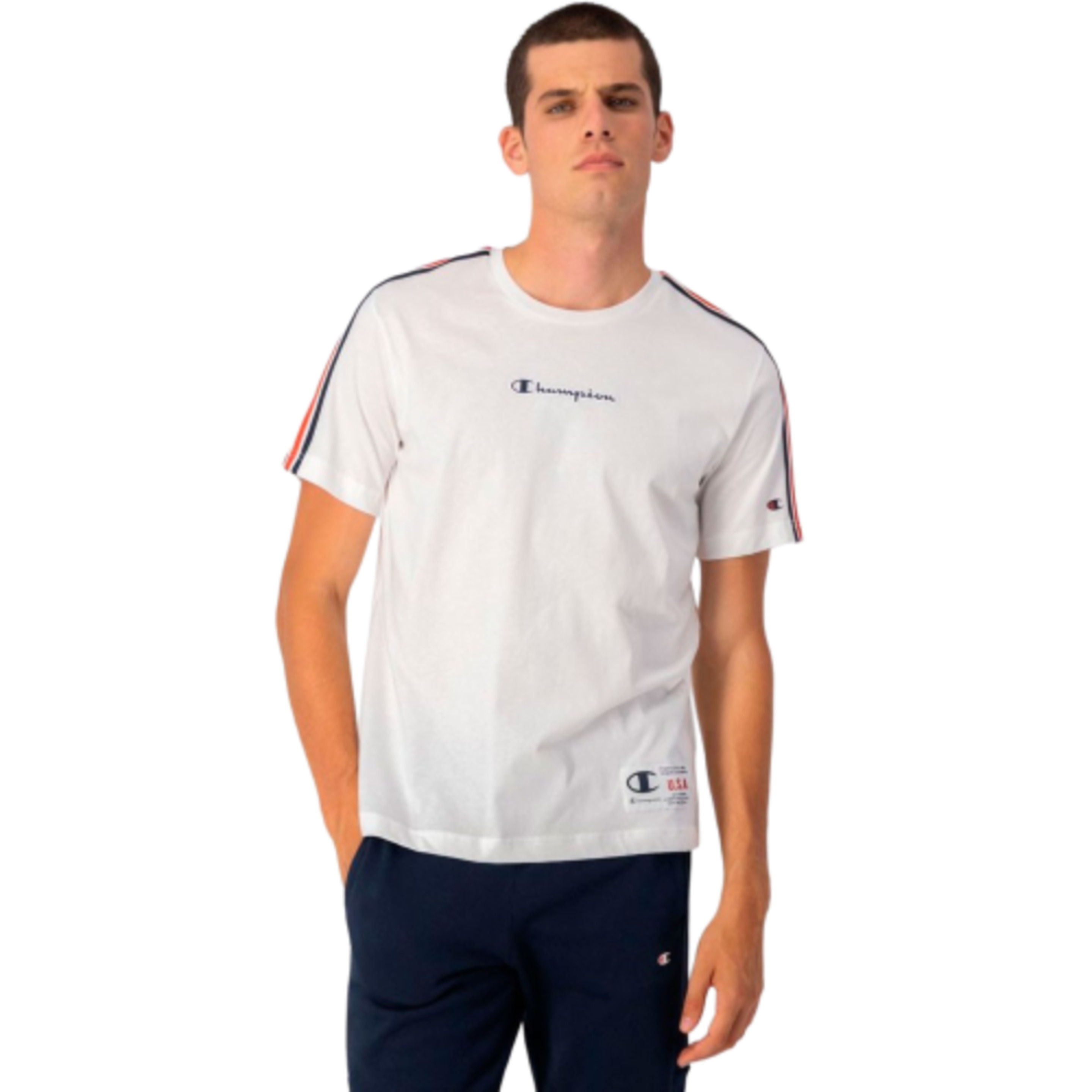 Camiseta Champion - Blanco - Camiseta Hombre  MKP