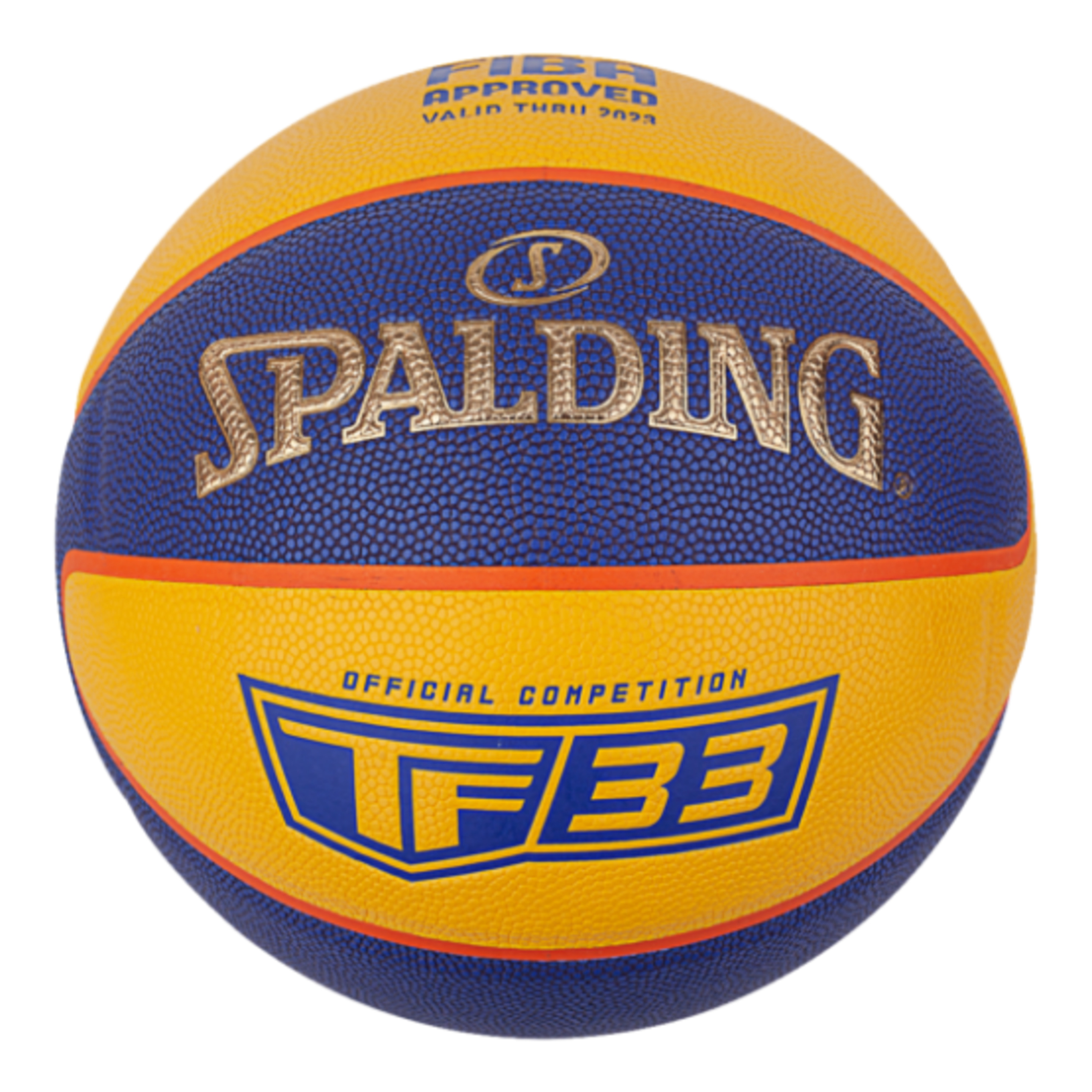Spalding Tf-33 Bola De Ouro - Entrada/saída Sz6couro Composto - amarillo - 