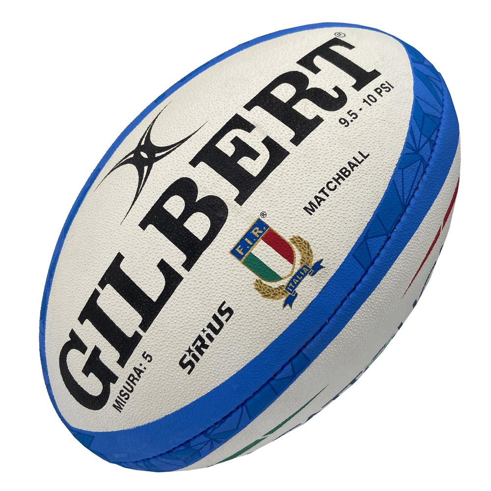 Balón Rugby Oficial Sirius Gilbert Italia - blanco - 