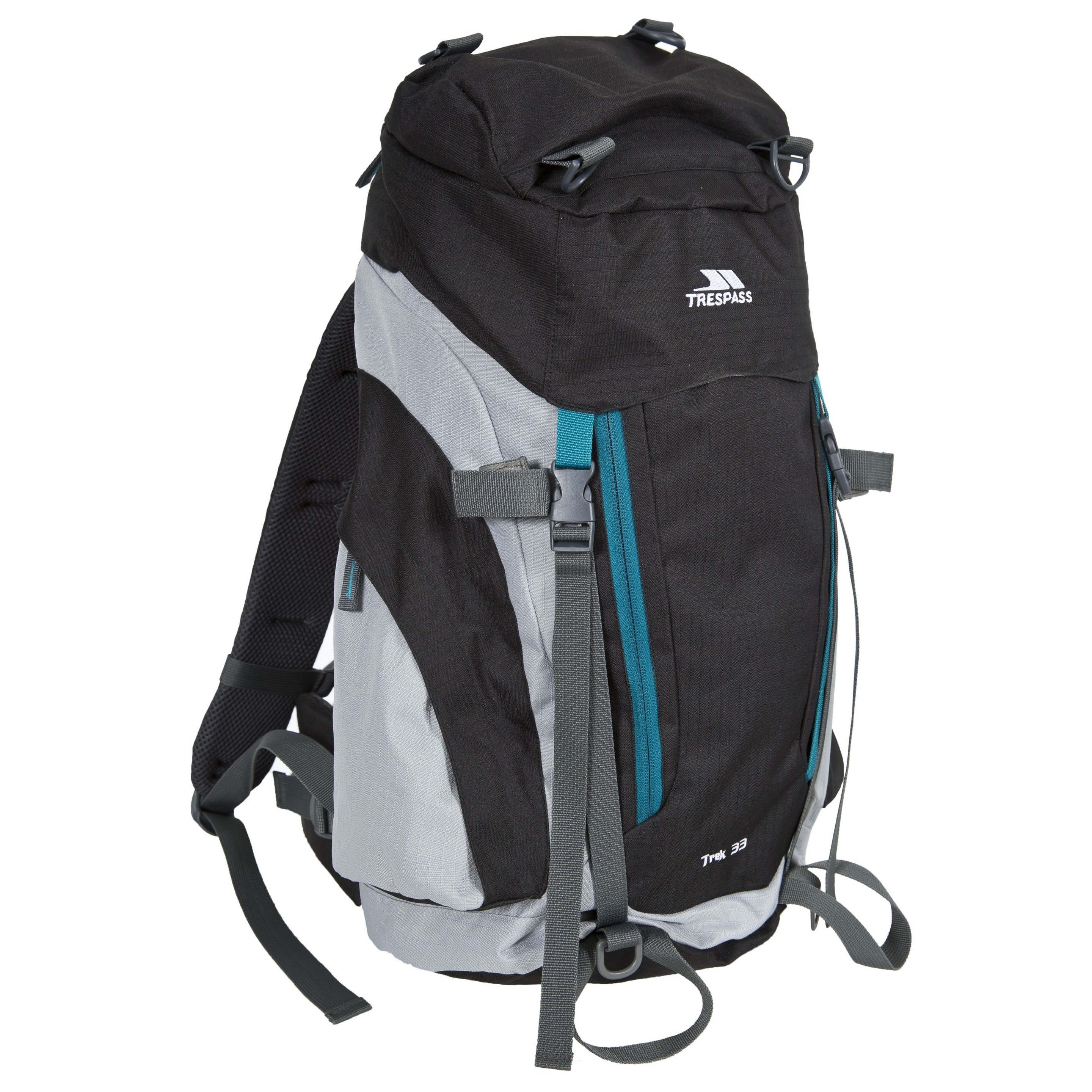 Mochila De Acampada / Hiking Modelo Trek 33 (33 Litros) Acampada / Camping Trespass (Gris)