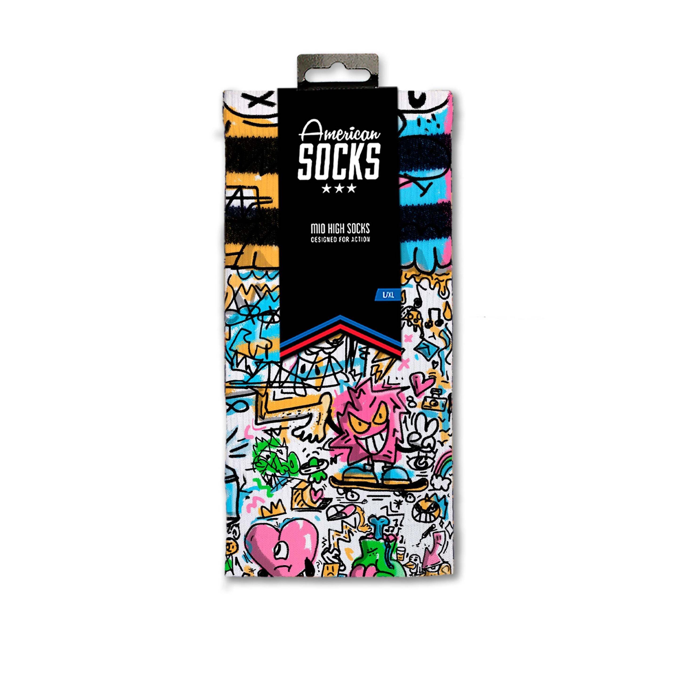 Calcetines American Socks Doodle Mid High