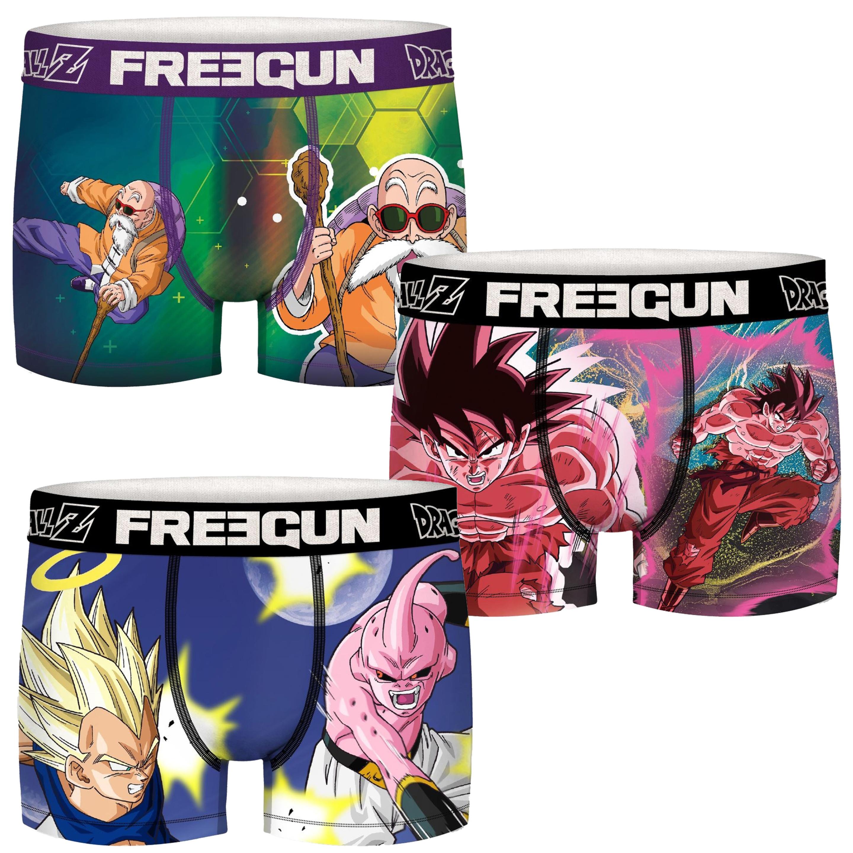 Pack 3 Calzoncillos Freegun Tortue & Buu