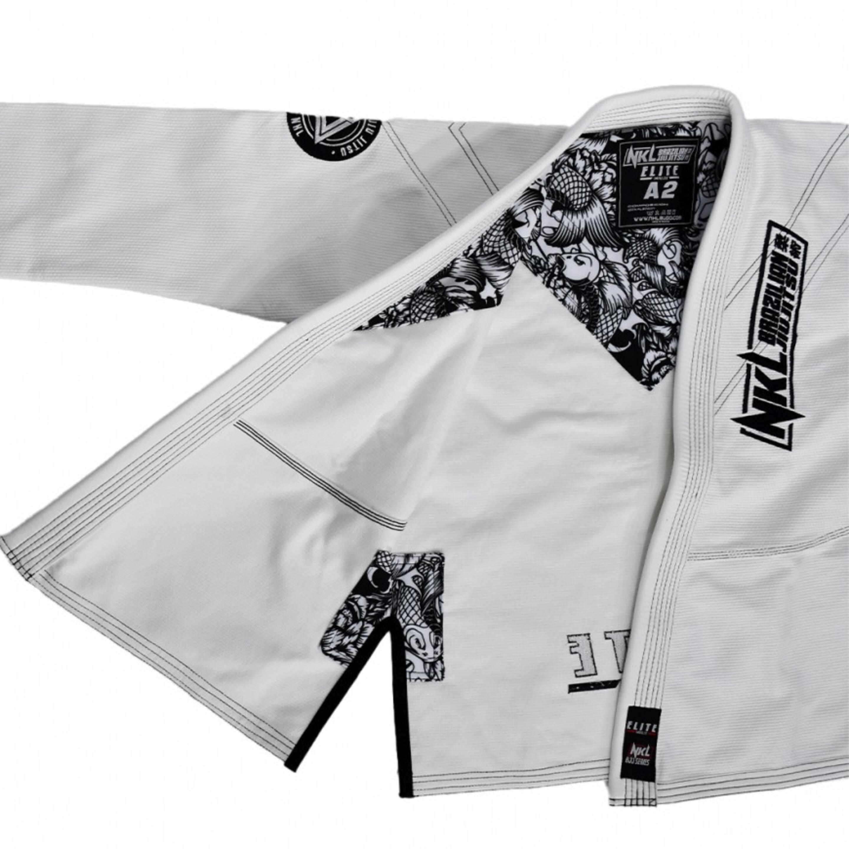 Kimono Bjj Nkl "elite" (450gr.) - Blanco  MKP