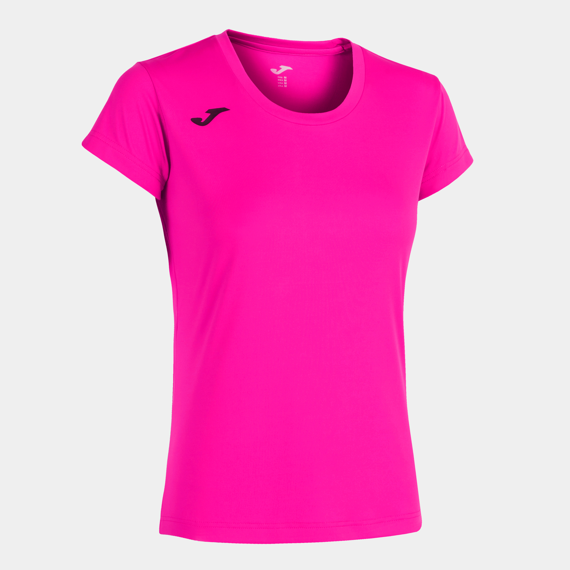 T-shirt Manga Curta Joma Record Ii Rosa Fluorescente