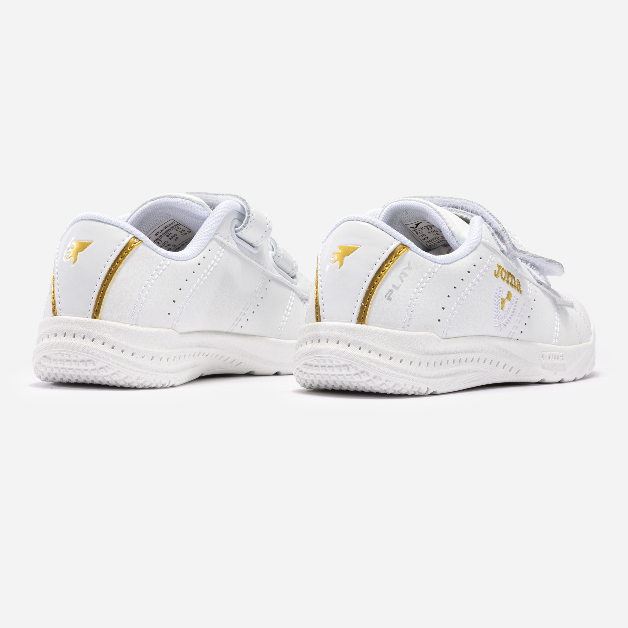 Sapatilhas Joma Play Jr 22 Branco Dourado