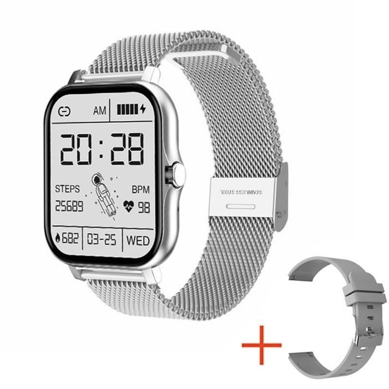 Smartwatch Y13, 1.69'' Tft Hd, Bluetooth 5.0, Notificações: Chamada, Sms, Redes Sociais, Modo Multidesportivo, Monitor De Sono - Prateado - plateado - 