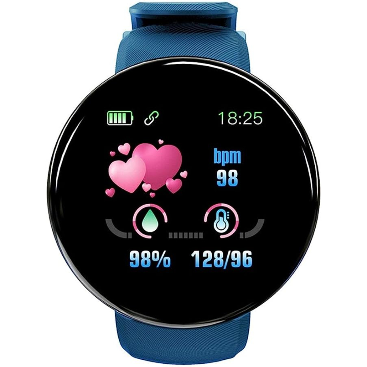 Reloj Smartwatch Klack Kd18 Con Frecuencia Cardíaca, Presión Arterial Y Notificaciones