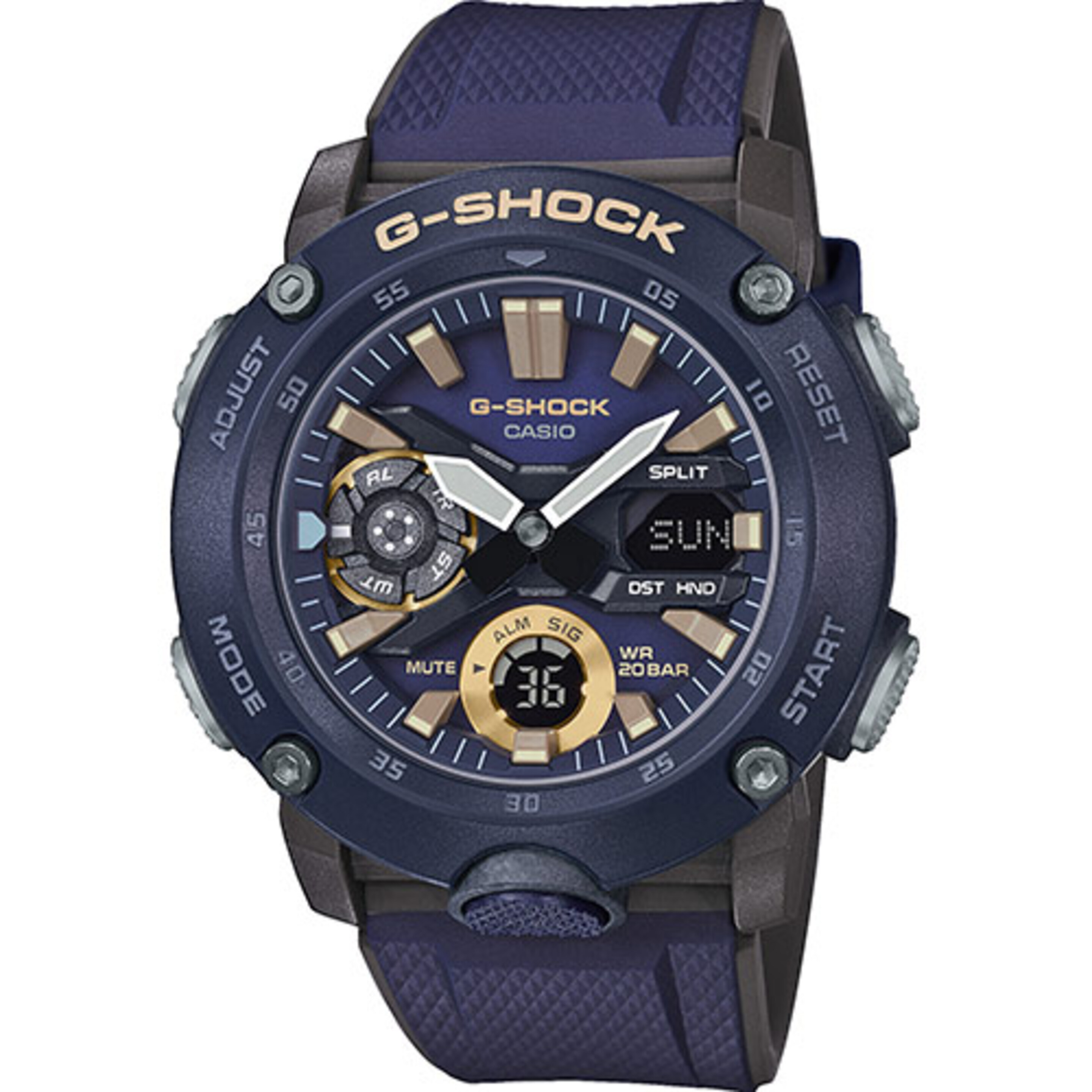 Reloj Casio G-shock Ga-2000-2aer - azul_oscuro - Reloj Deportivo  MKP