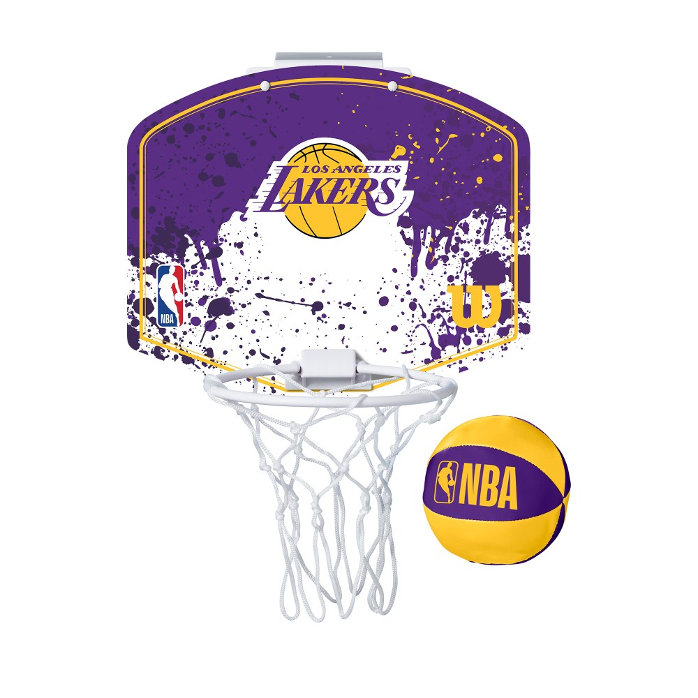 Mini Canasta De Baloncesto Wilson Nba Los Angeles Lakers - violeta - 