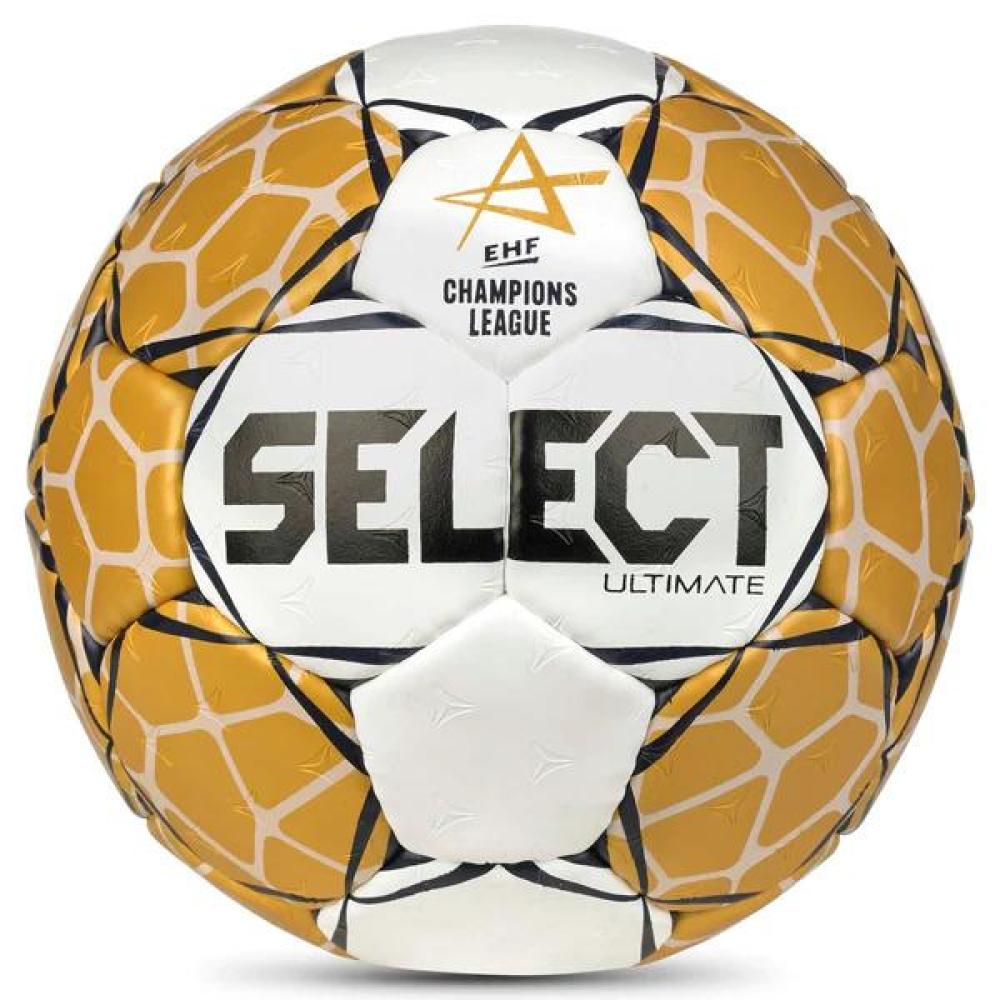 Balón De Balonmano Select Ultimate Ehf Champions League V23 - blanco-oro - 
