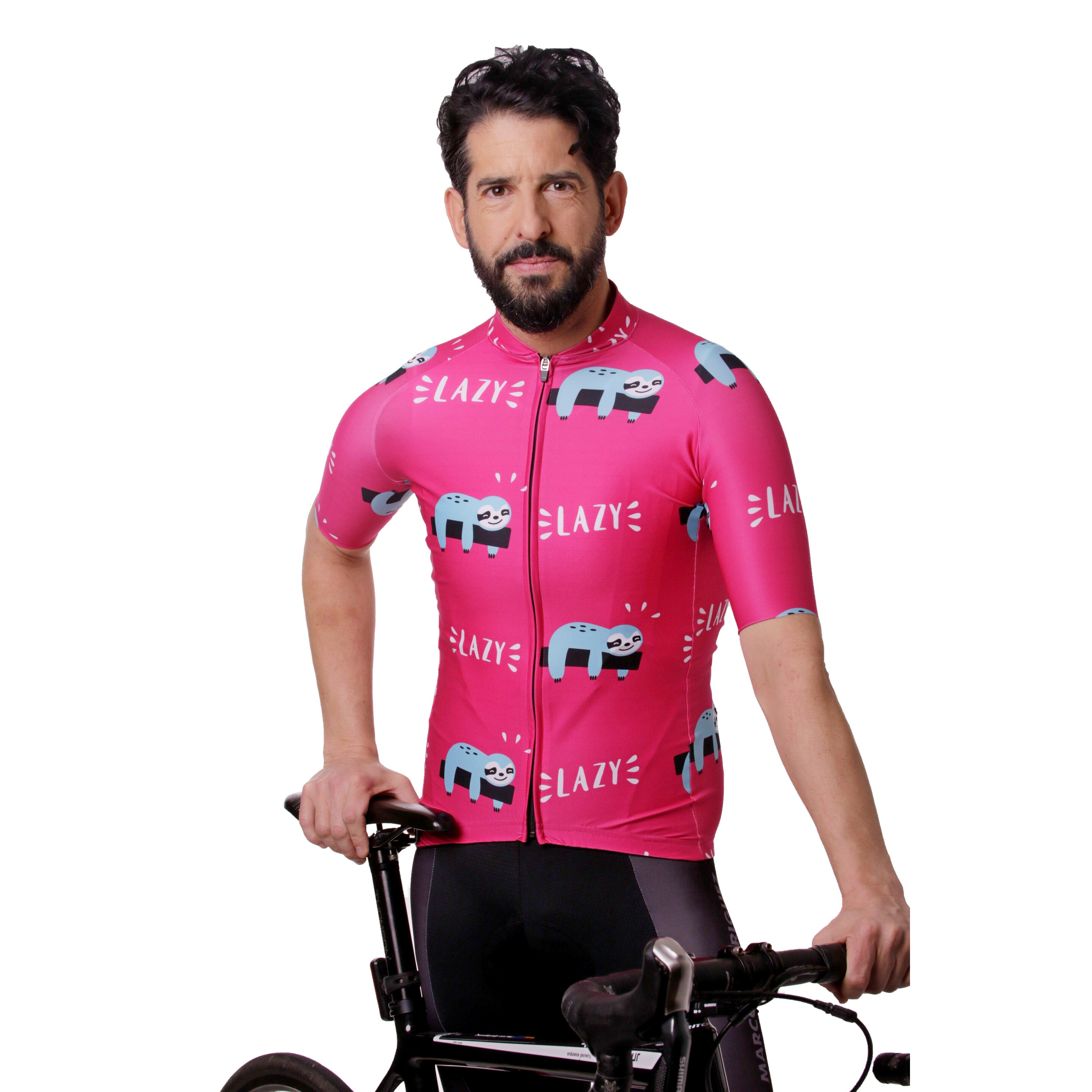 Maillot Ciclismo Lazy Hoopoe Running Apparel - rosa - 
