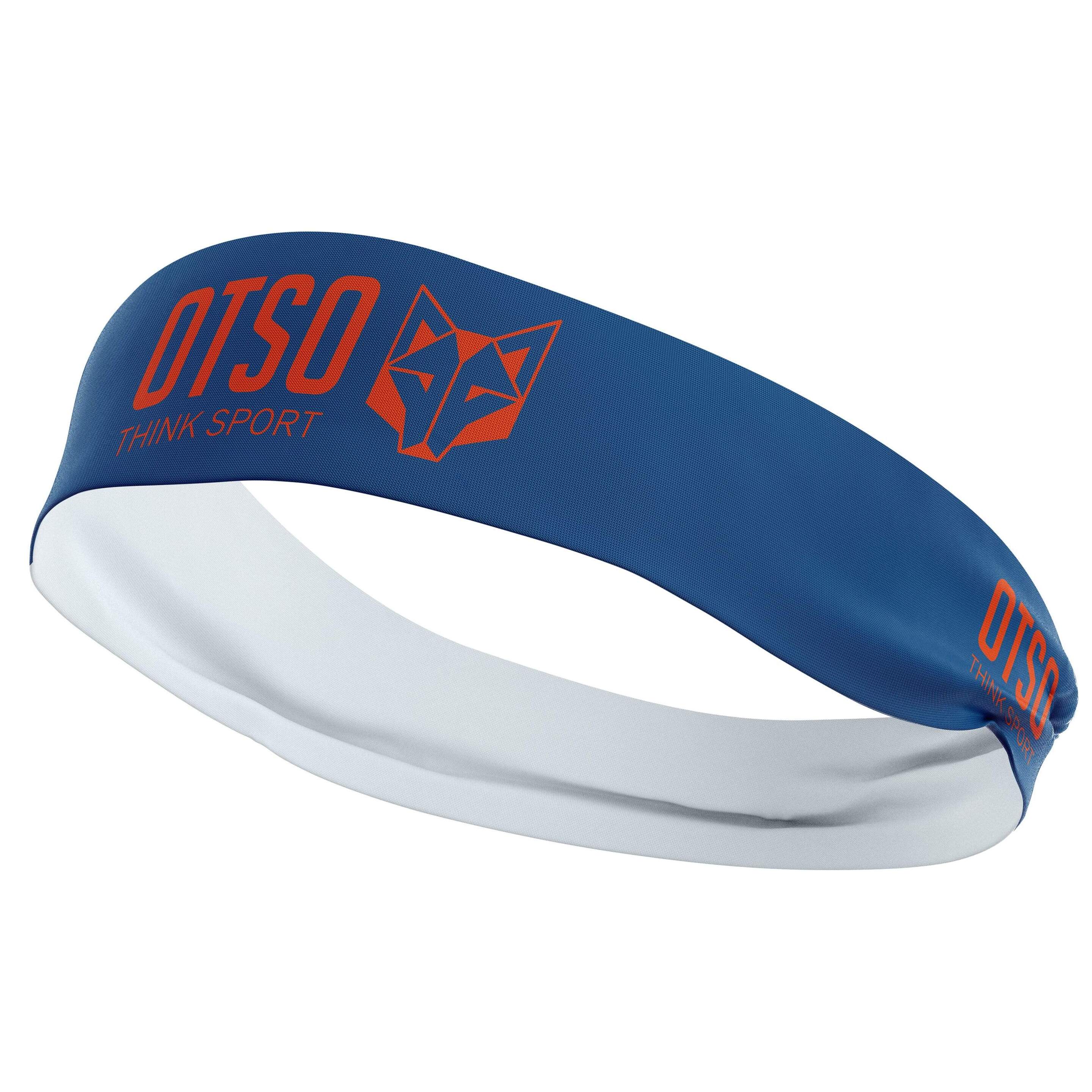Cinta Cabeza Otso Sport Navy Blue / Fluo Orange 8 Cm - azul - 