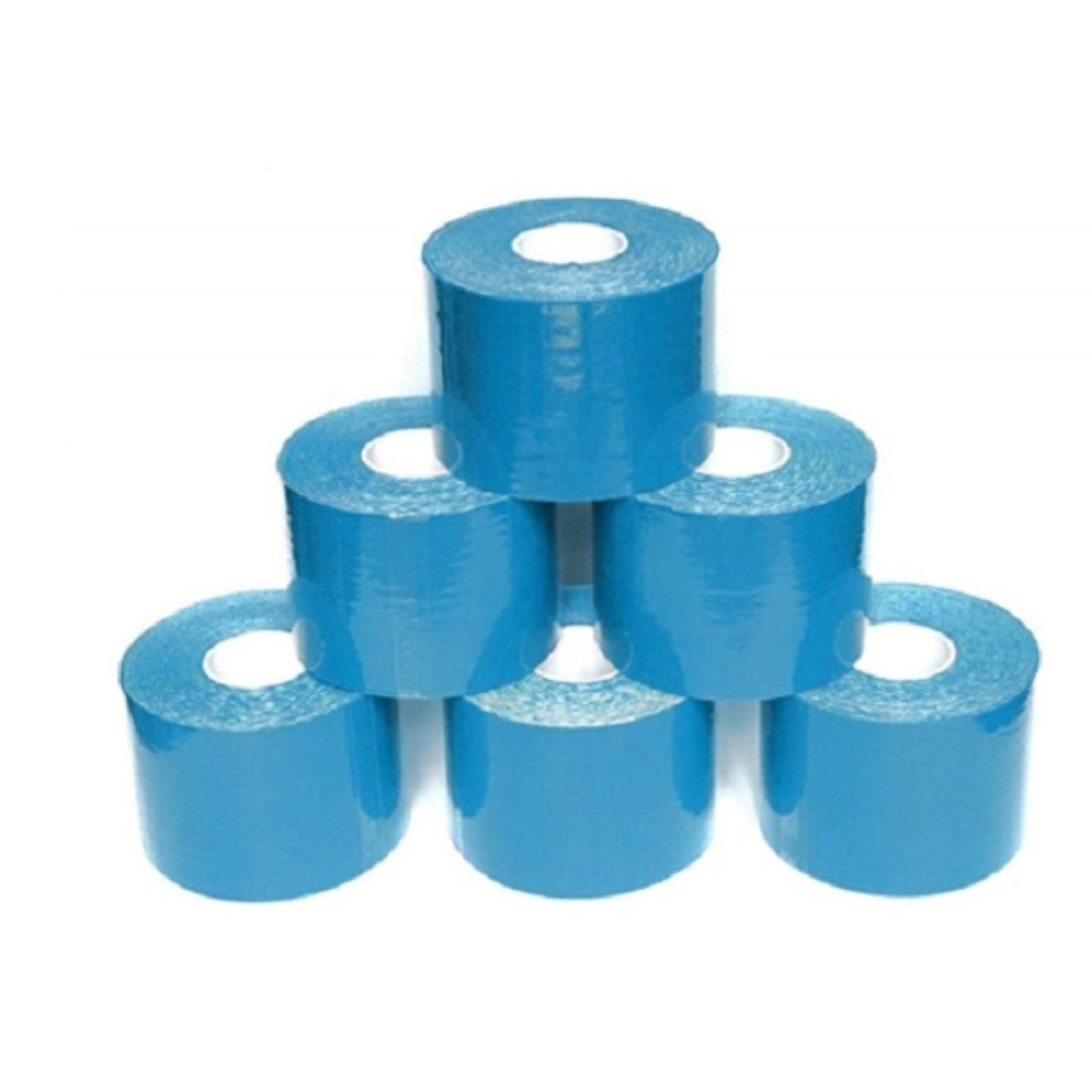 Pack Tape Kinesiologico Azul De 5x5cm (12 Rollos)
