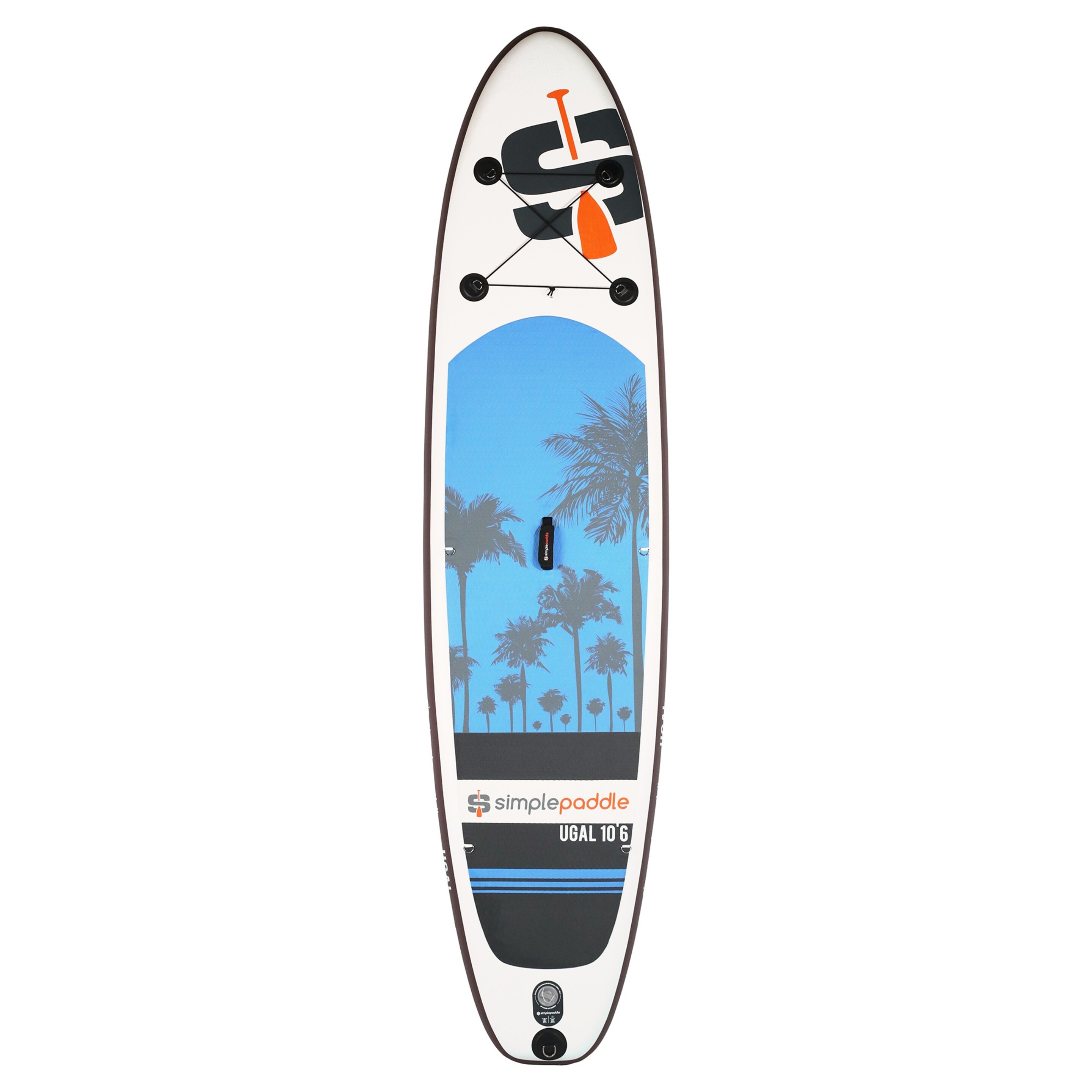 Paddle Hinchable 10'6 - Ugal - Con Remo, Leash, Inflador, Mochila De Transporte