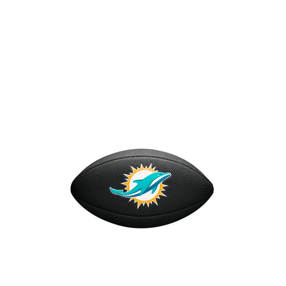 Mini Balón Fútbol De La Nfl Wilson Des Dolphins De Miami - negro - 