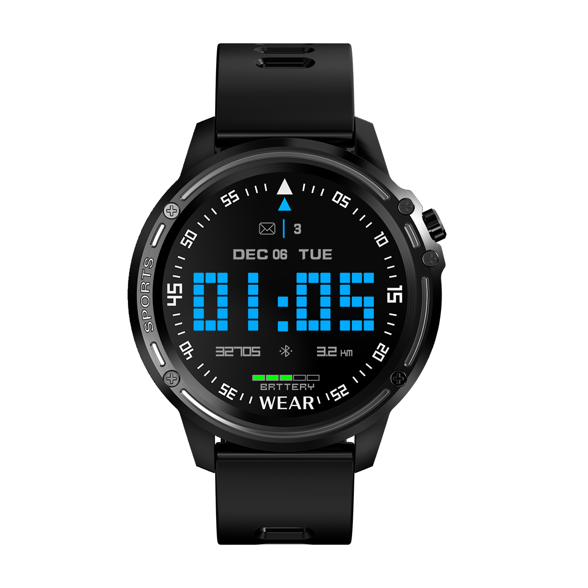 Leotec Smartwatch Multisports Ecg Complete Negro