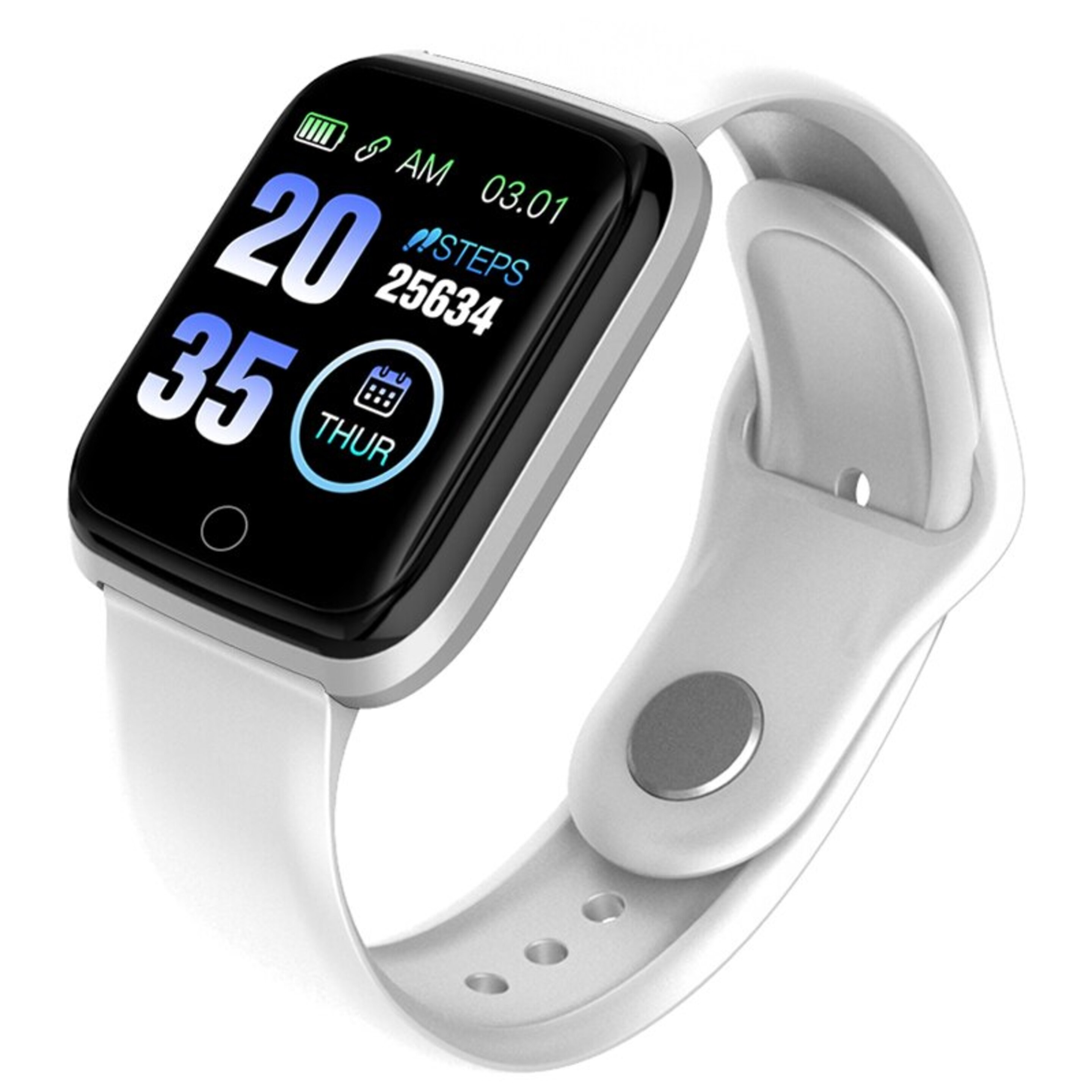 Smartwatch Ip67 Bt Multifunción Para Android /ios Blanco