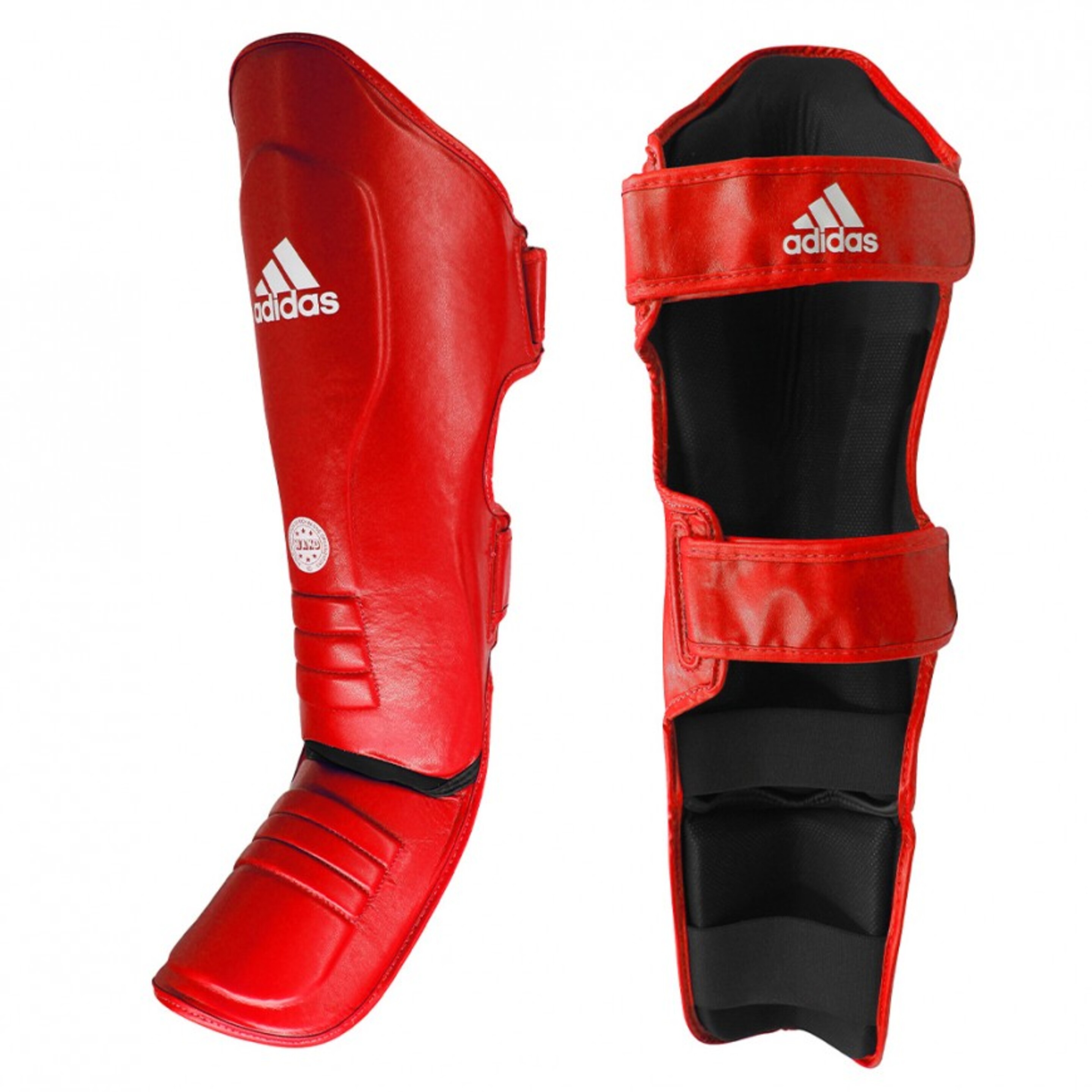 Espinilleras Kickboxing adidas Wako Super Pro - rojo - 