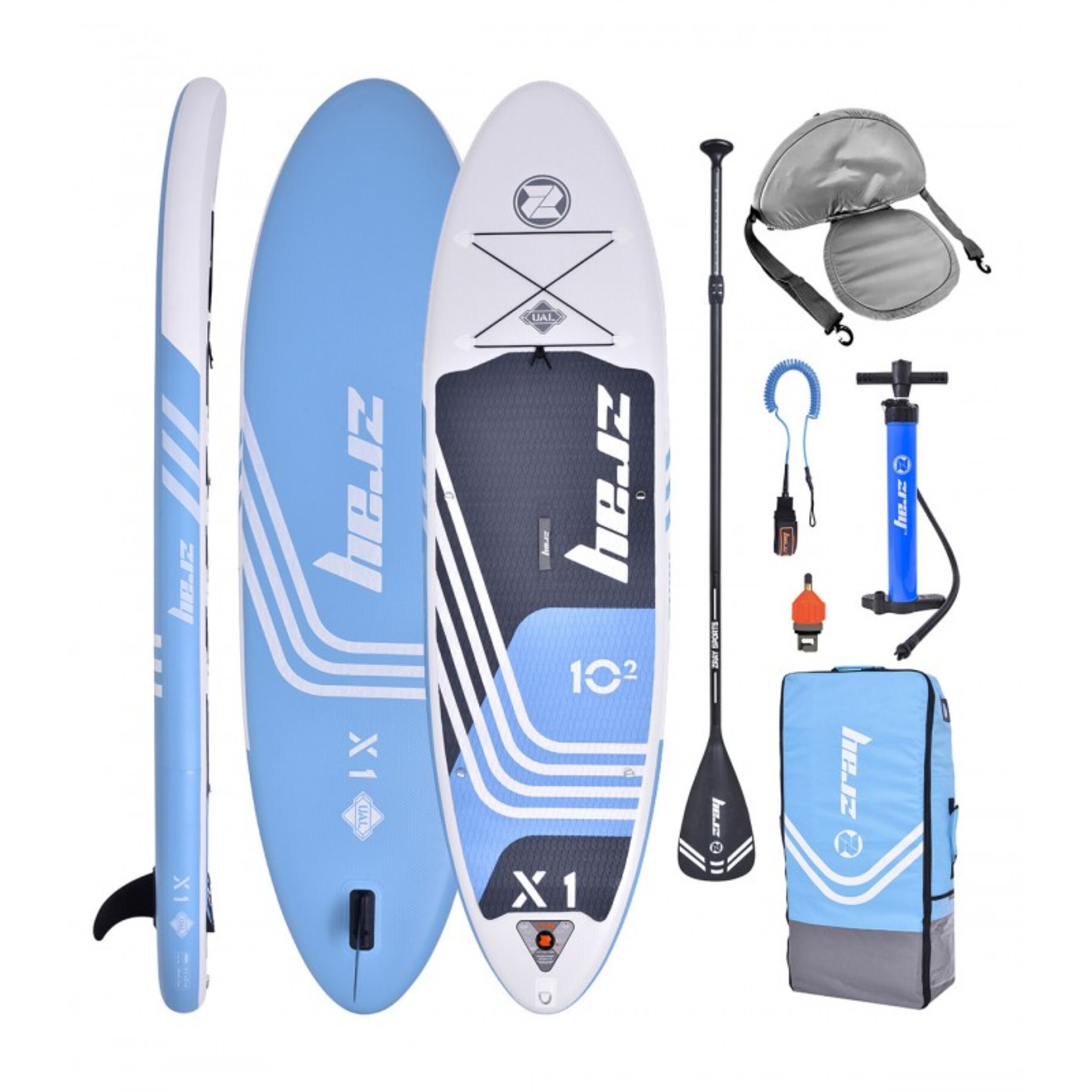 Tabla Paddle Surf Hinchable Zray X1 Combo 2022 - azul-blanco - 