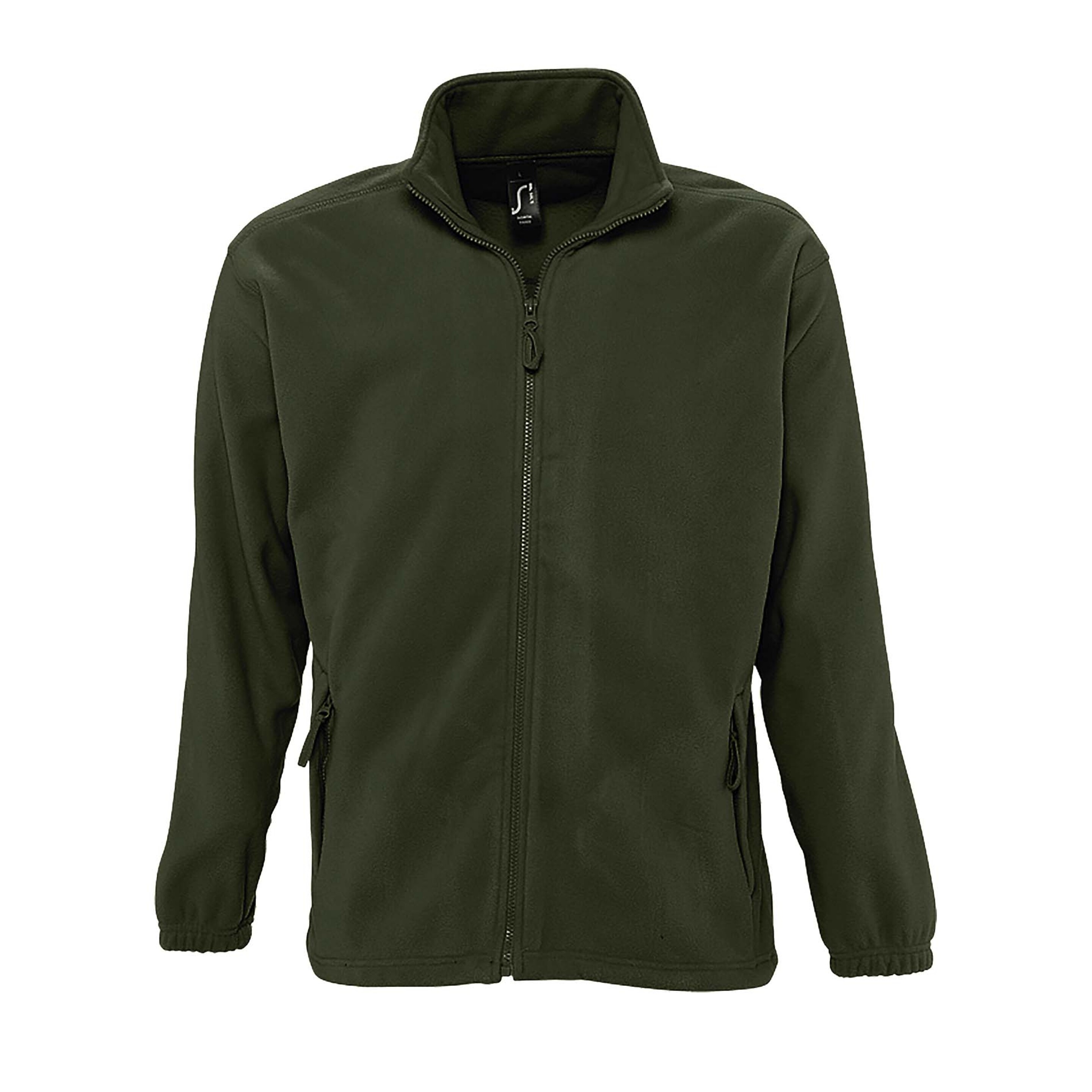 Chaqueta Forro Polar Cremallera Completa Modelo North Hombre Caballero Sols (Verde)